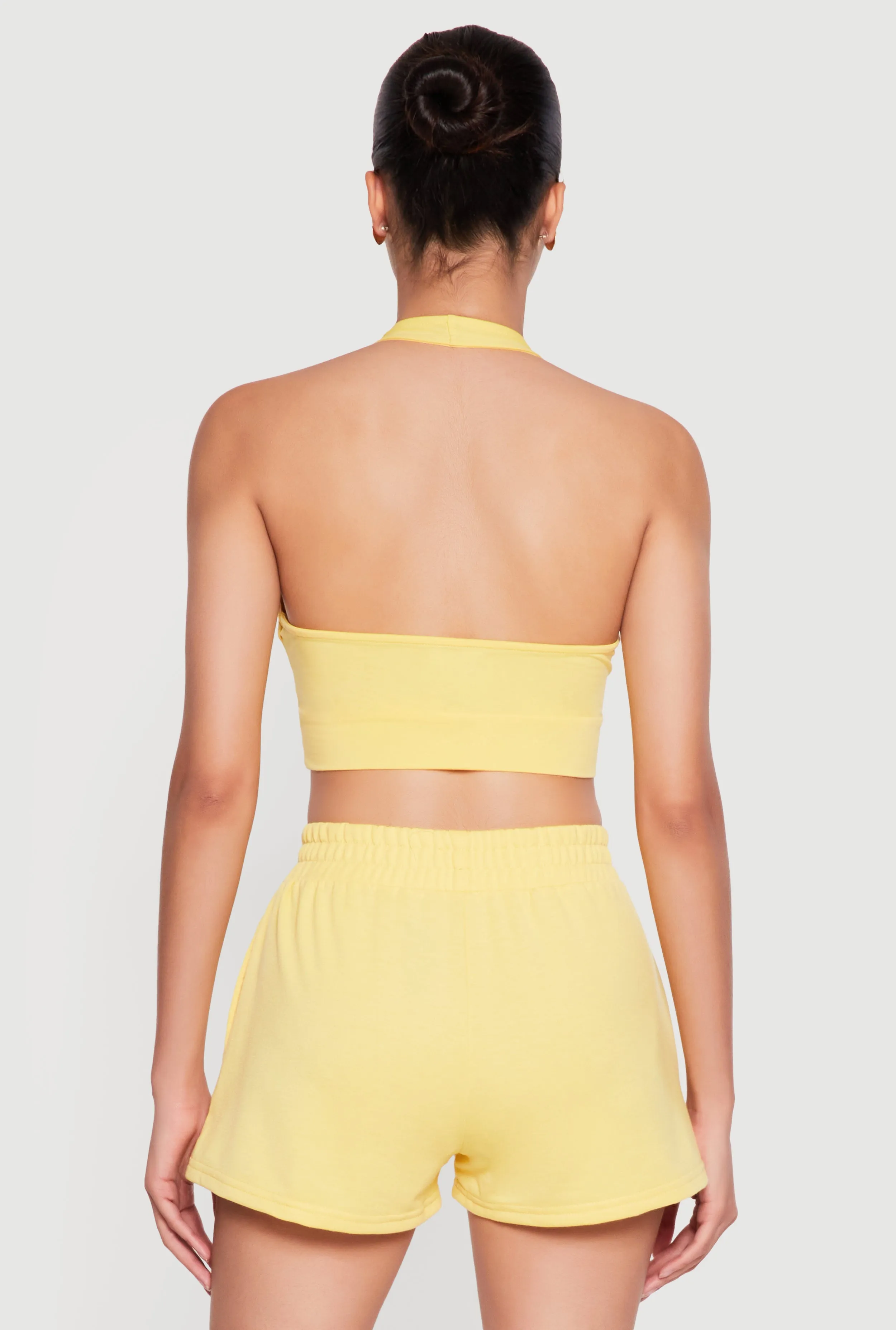 Faux Wrap Halter Crop Top sold by Rainbow product image thumbnail 5