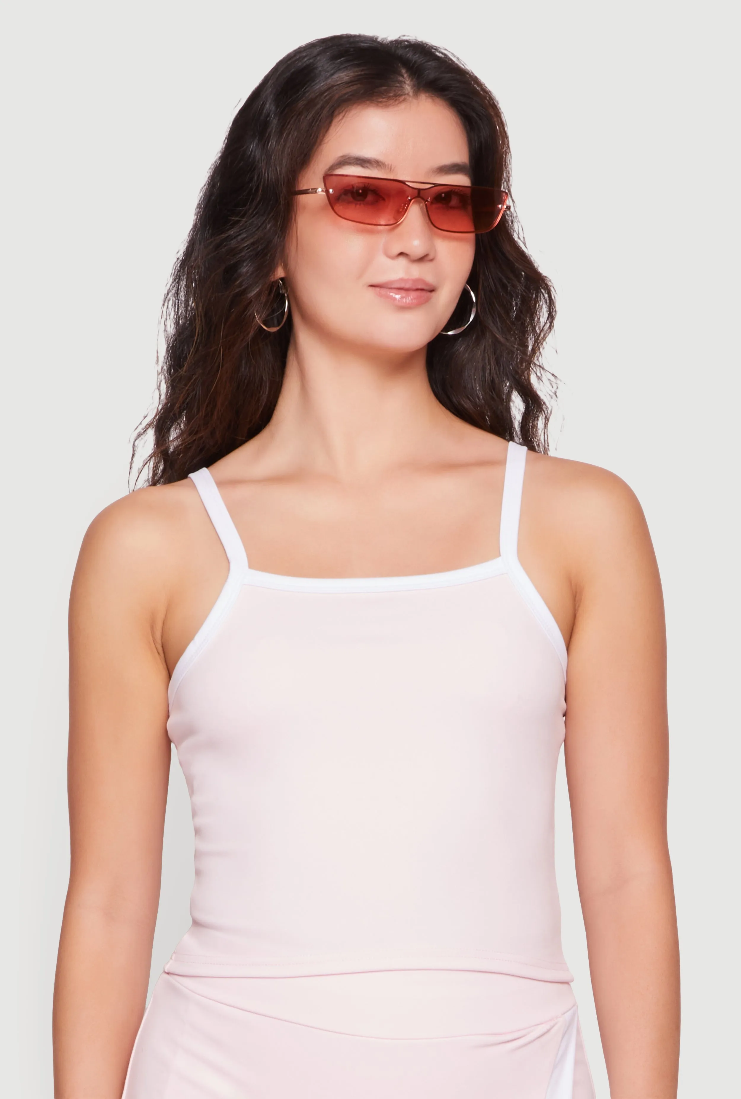 Contrast Trim Cropped Scoop Neck Cami sold by Rainbow