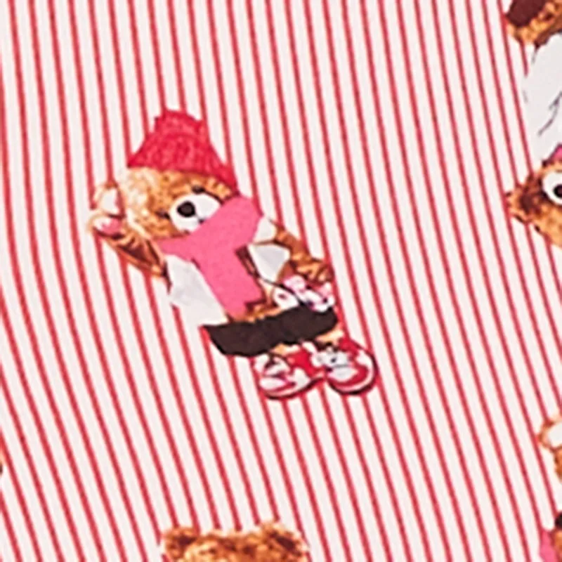 Striped Teddy Bear Print Pajama Top and Pants Set sold by Rainbow product image thumbnail 3