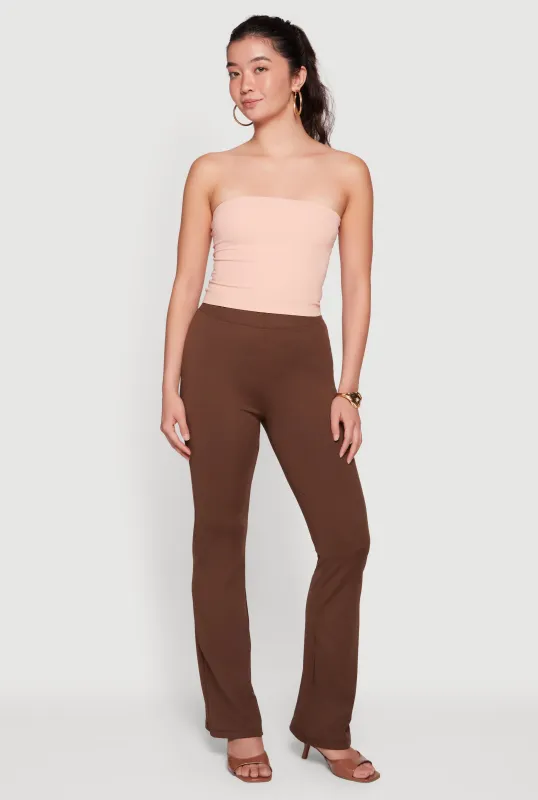 High Waisted Boot Cut Pull On Pants made by Ambiance