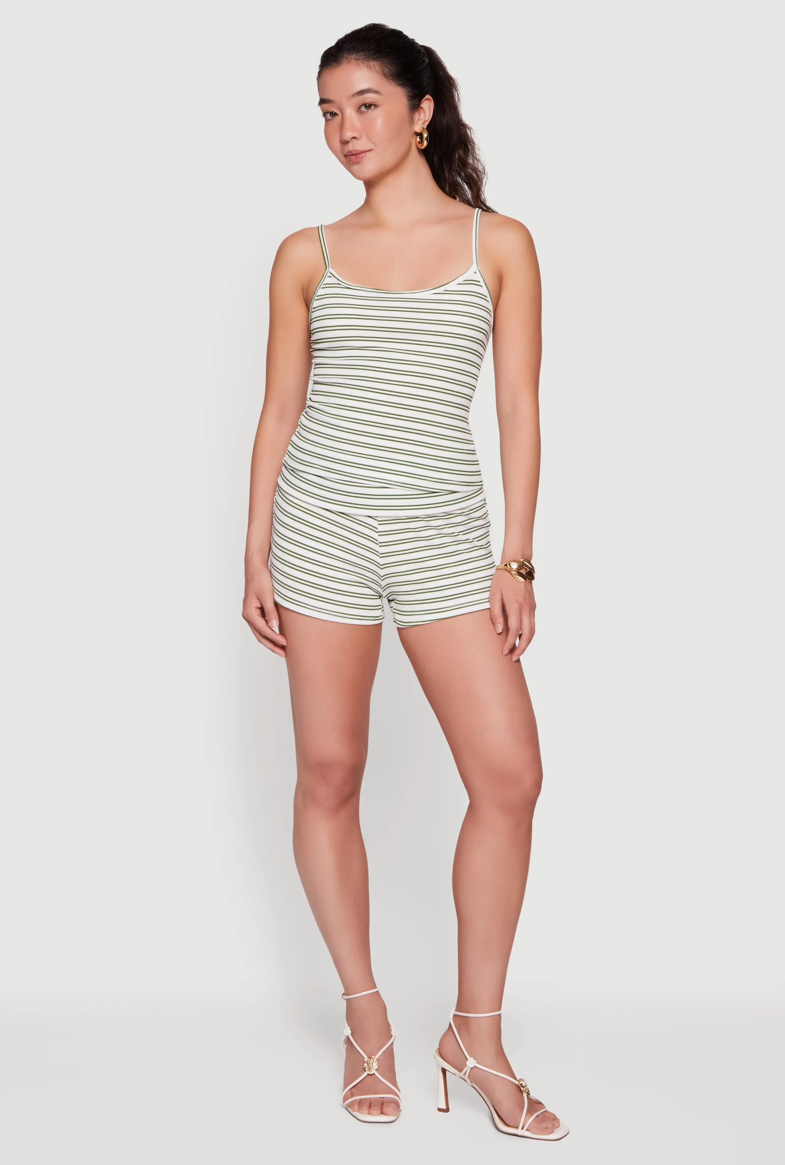 Striped Ribbed Knit Cami sold by Rainbow product image thumbnail 2