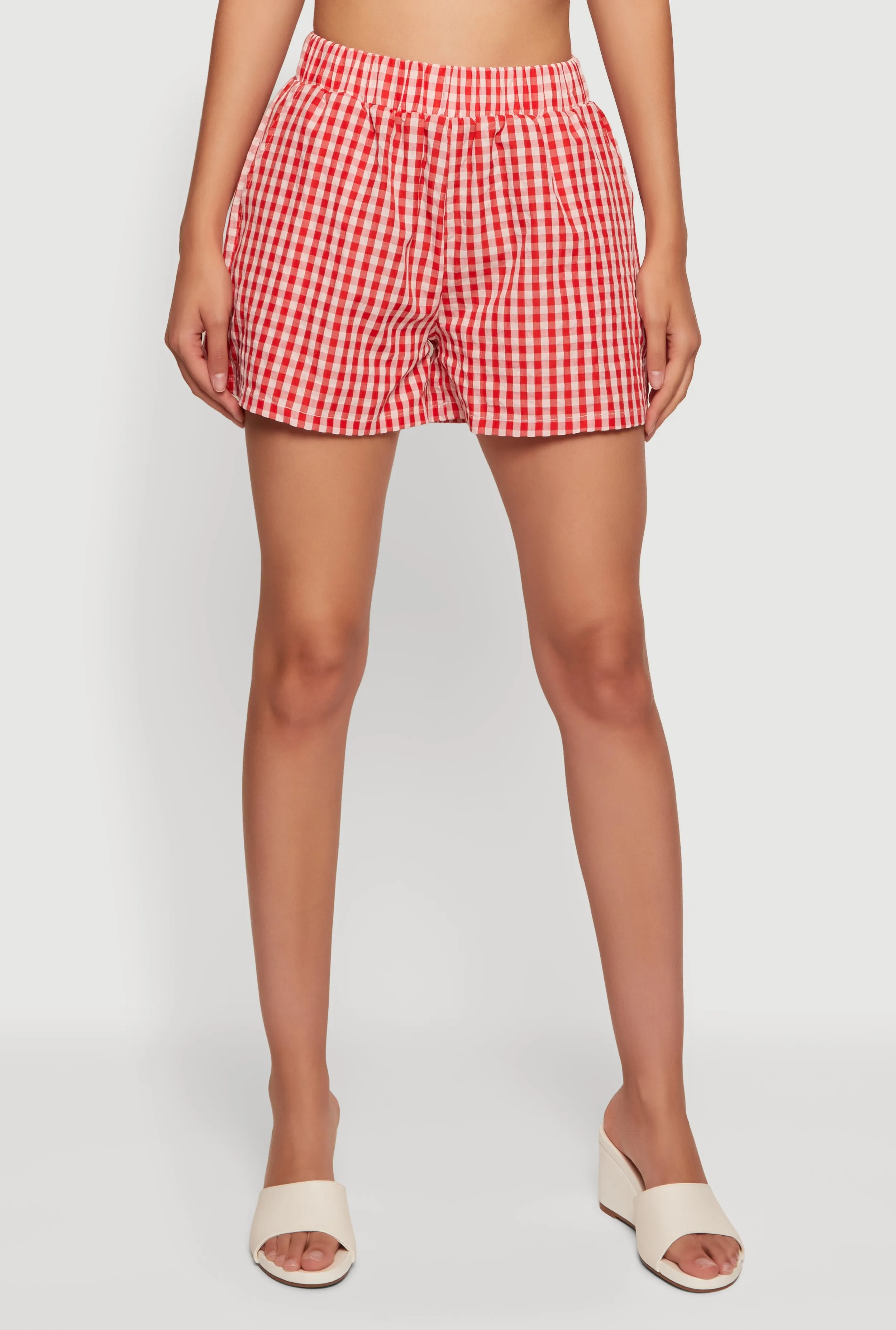 High Waisted Gingham Shorts sold by Rainbow product image thumbnail 3