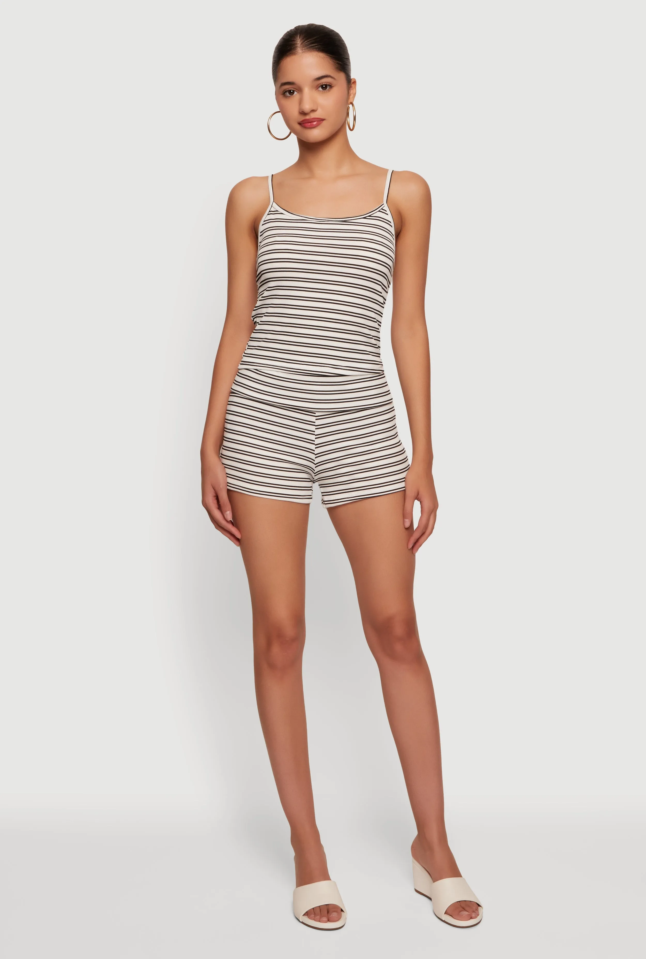 Striped Ribbed Knit Cami sold by Rainbow product image thumbnail 2