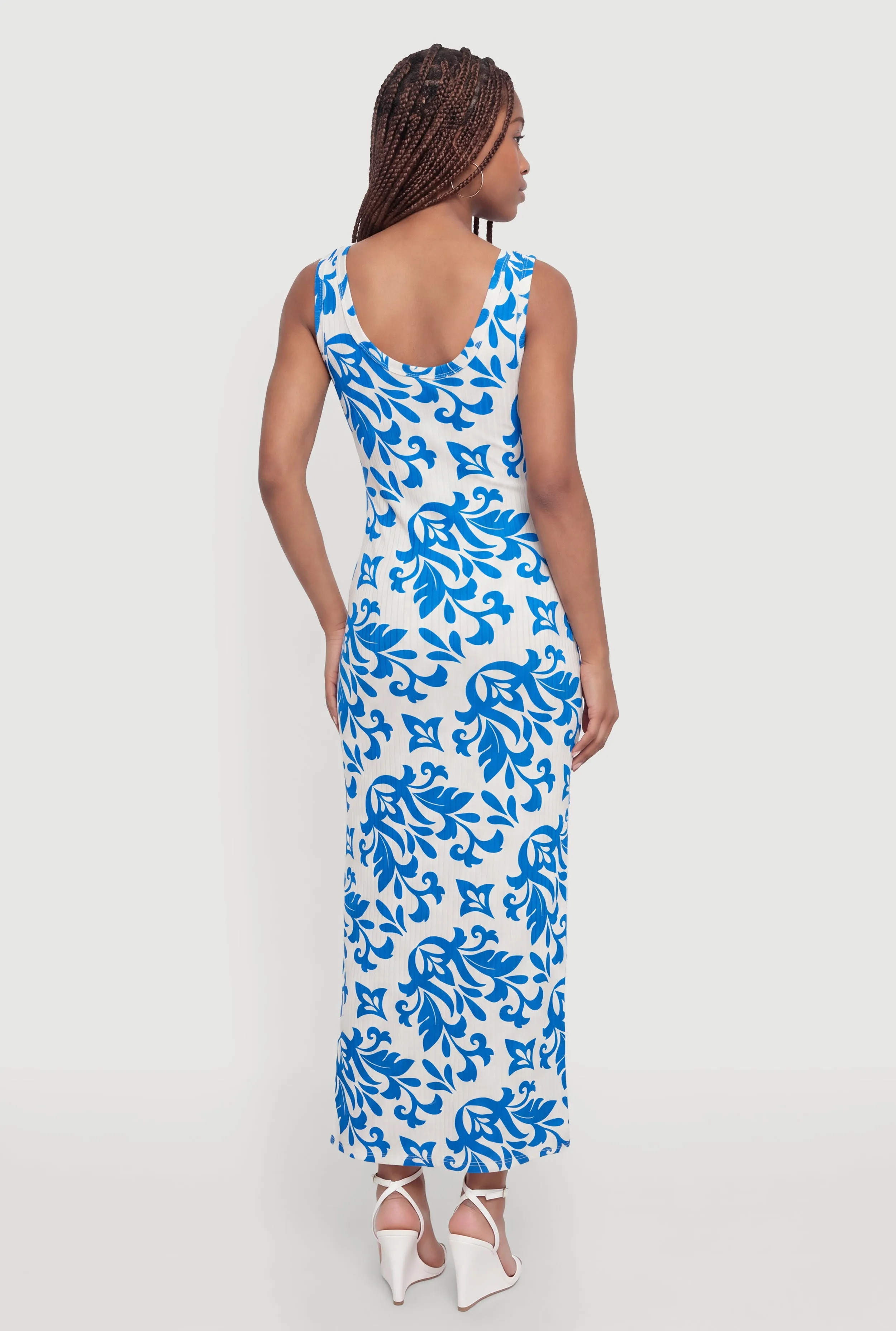 Paisley Print Side Slit Maxi Dress sold by Rainbow product image thumbnail 3