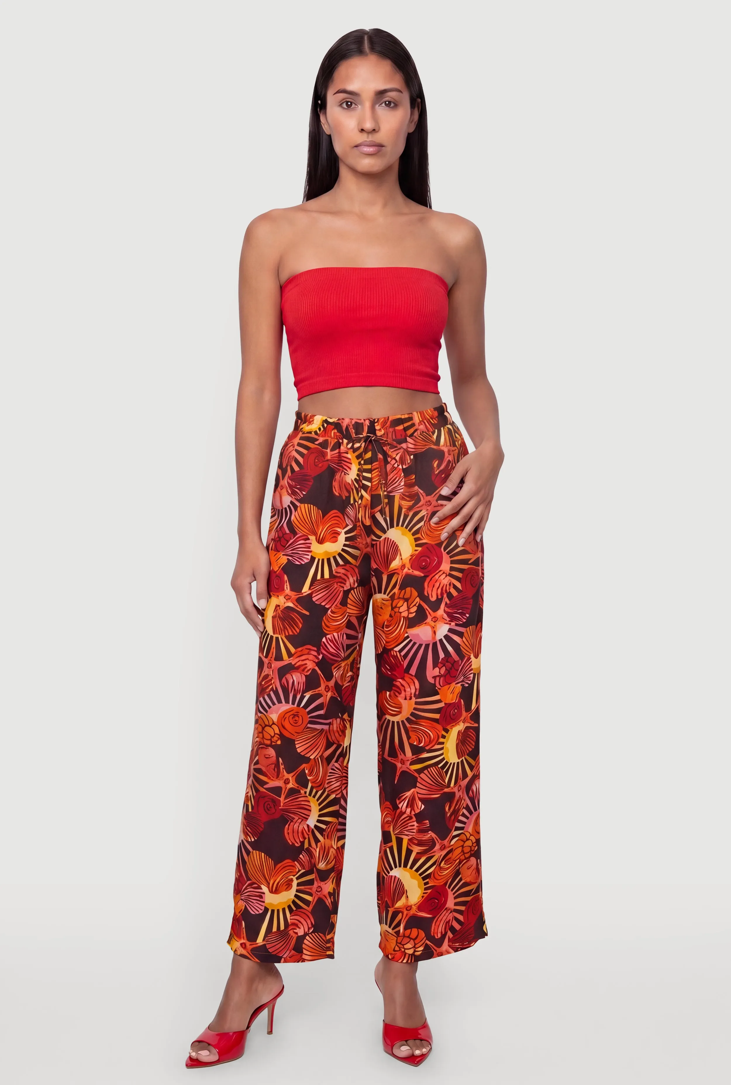 Printed Pattern Wide Leg Pants sold by Rainbow product image thumbnail 4