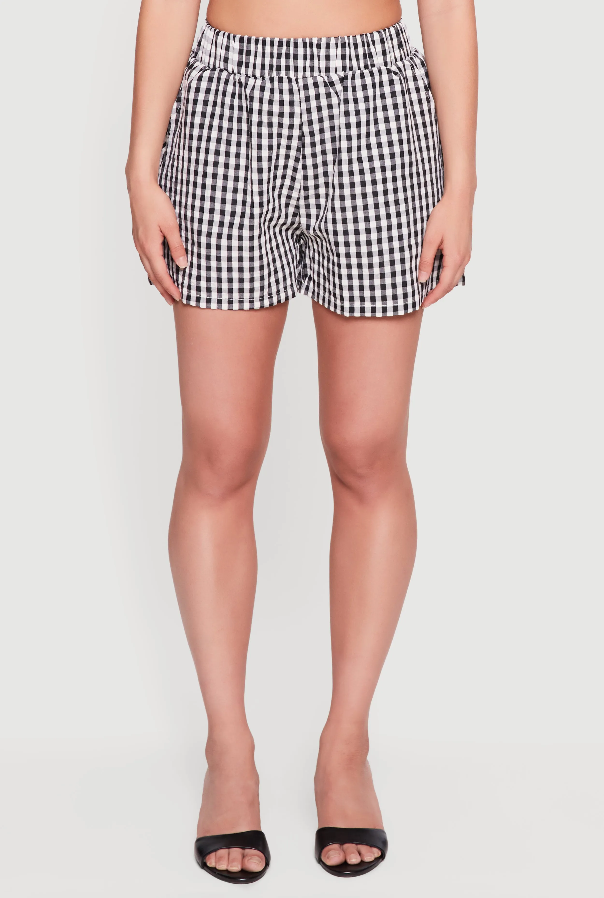 High Waisted Gingham Shorts sold by Rainbow product image thumbnail 3