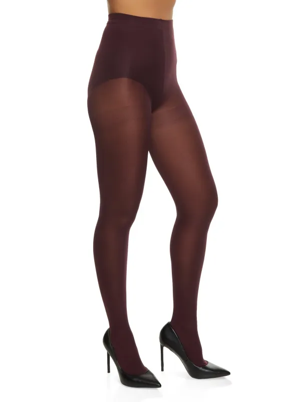 Opaque High Waisted Tights made by Rainbow