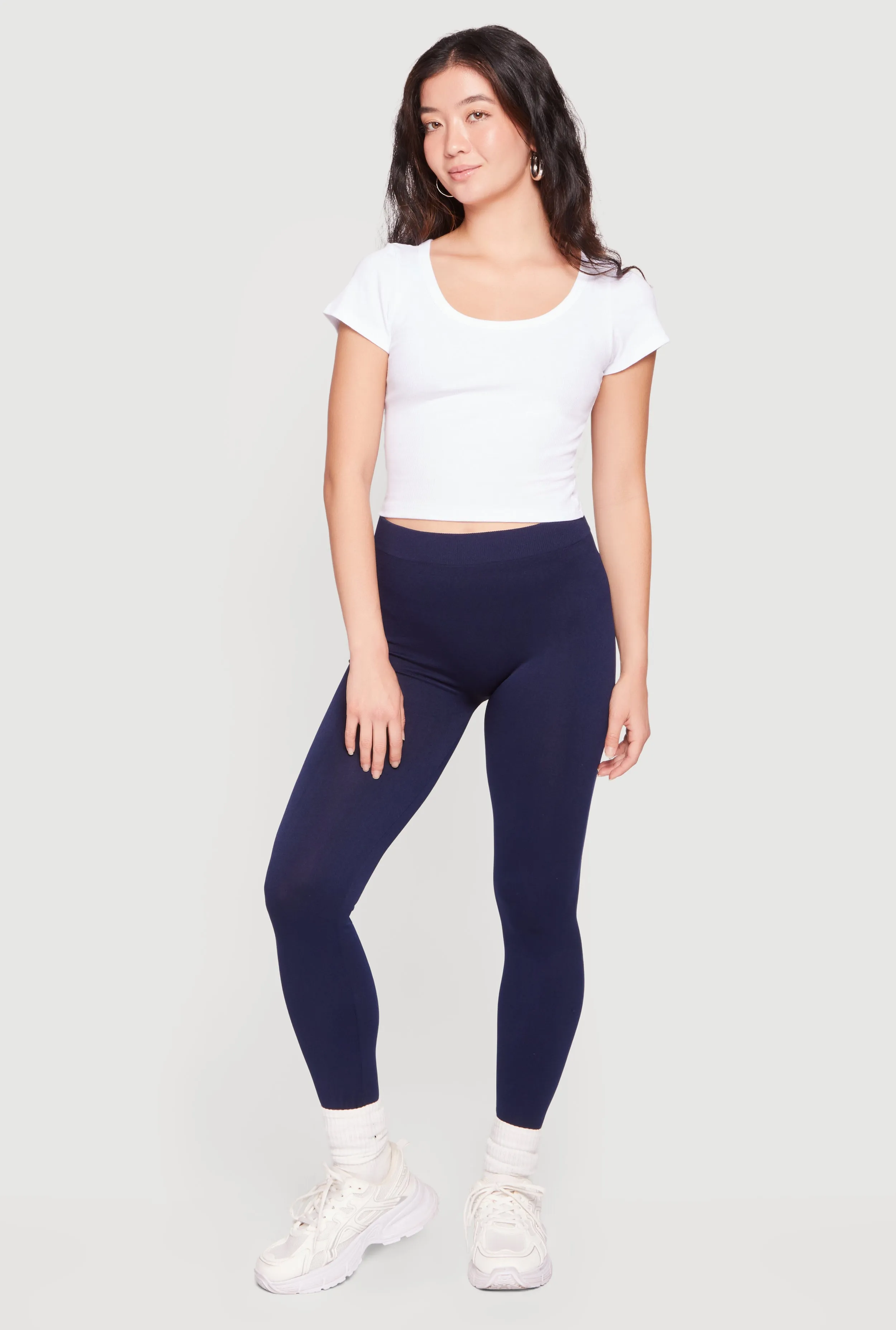 High Waisted Seamless Basic Leggings sold by Rainbow product image thumbnail 3