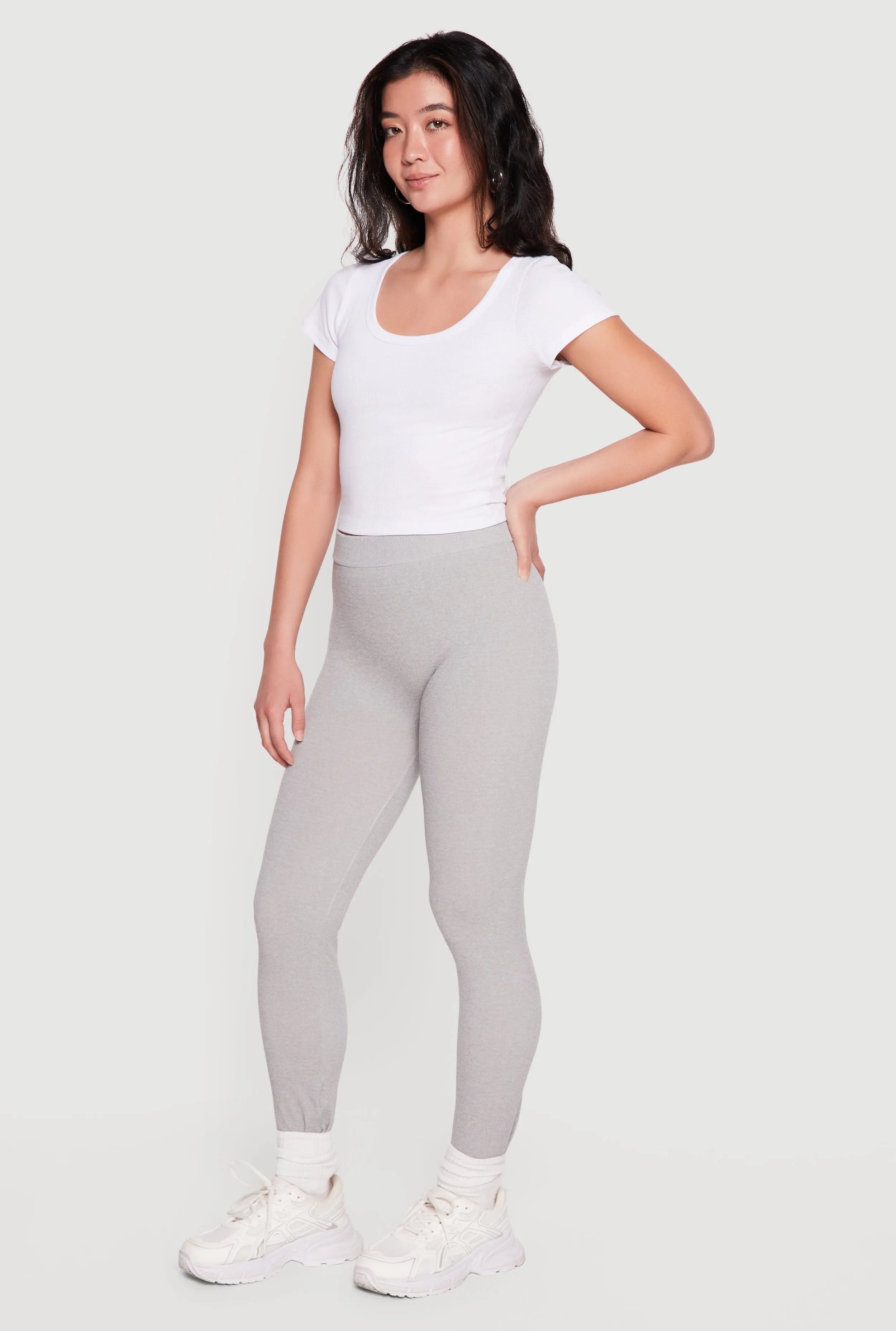 High Waisted Seamless Basic Leggings sold by Rainbow product image thumbnail 2