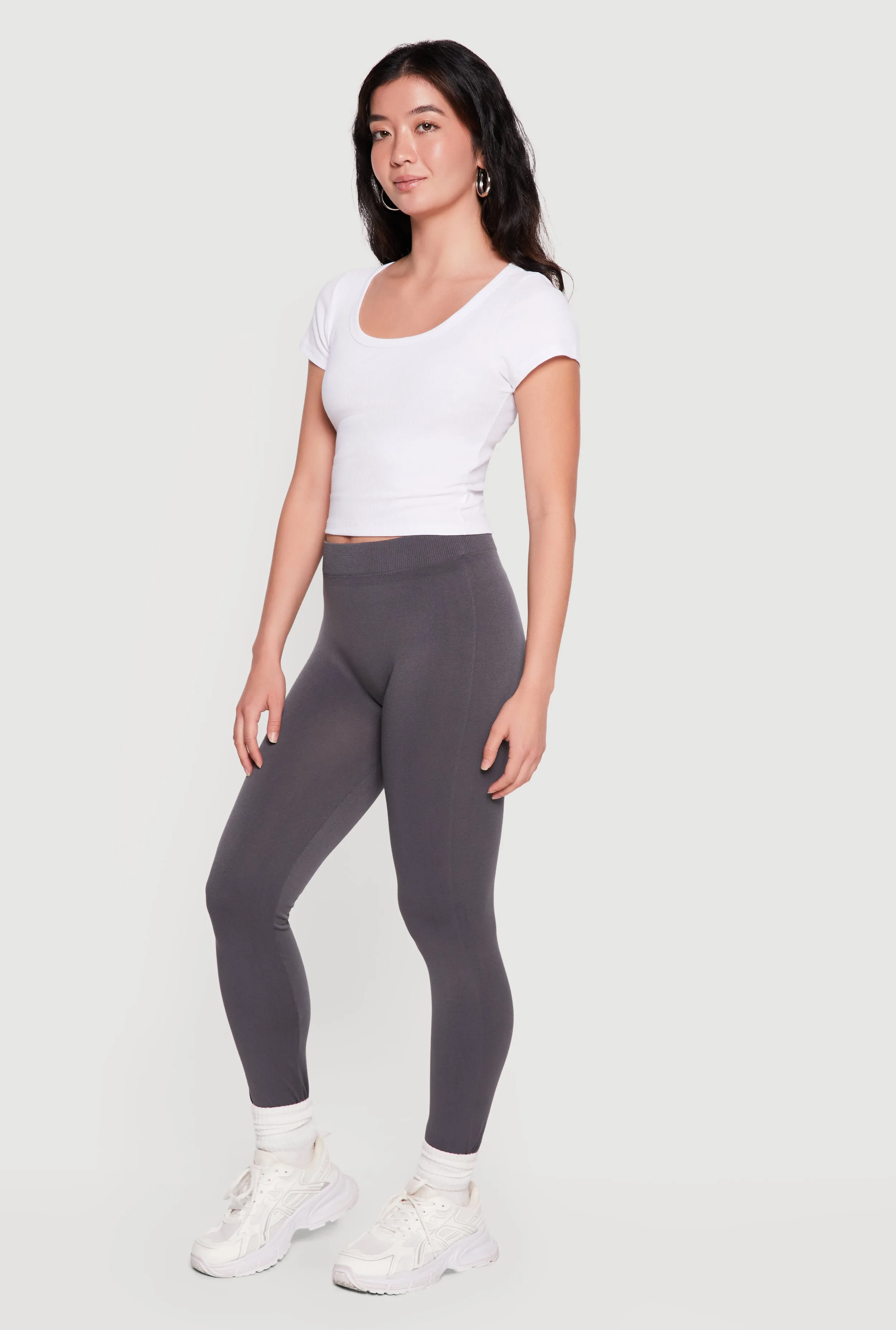 High Waisted Seamless Basic Leggings sold by Rainbow product image thumbnail 2