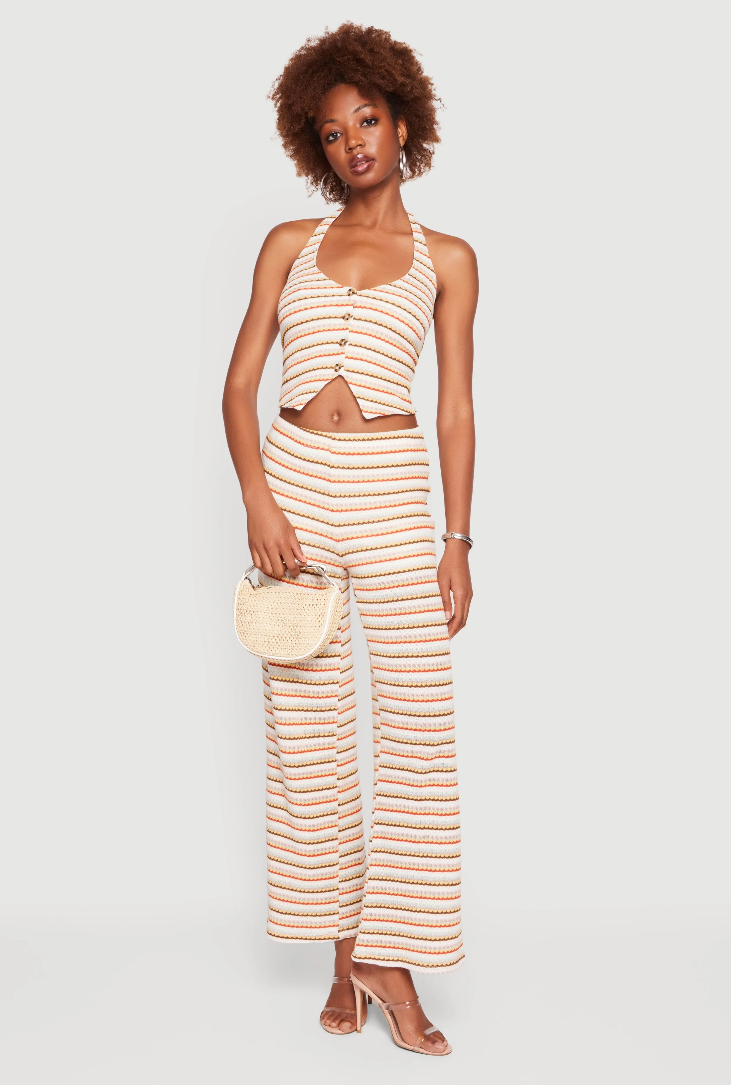 Almost Famous Striped Pattern Pants sold by Rainbow product image thumbnail 2
