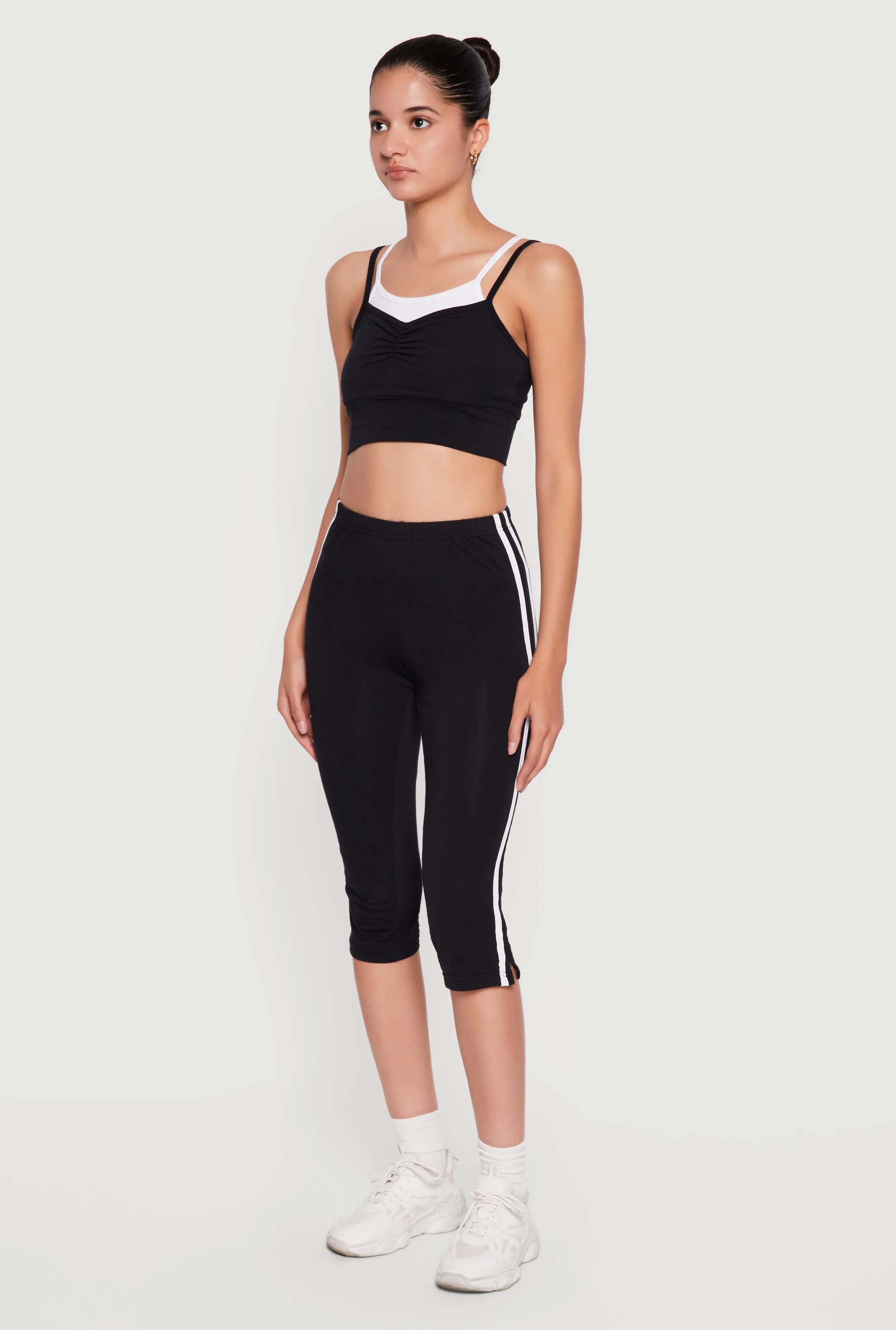 Contrast Layered Cropped Cami sold by Rainbow product image thumbnail 3