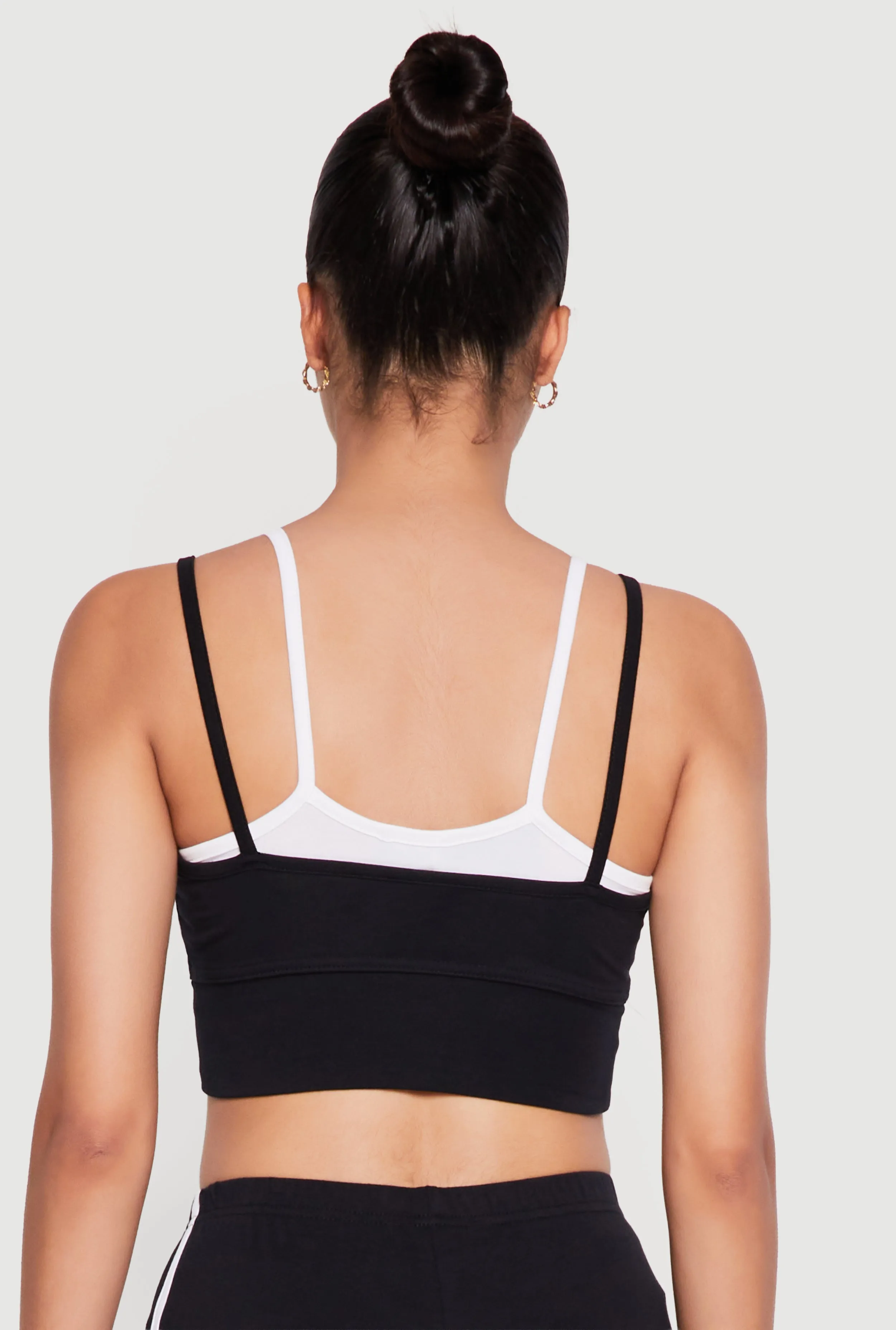 Contrast Layered Cropped Cami sold by Rainbow product image thumbnail 5