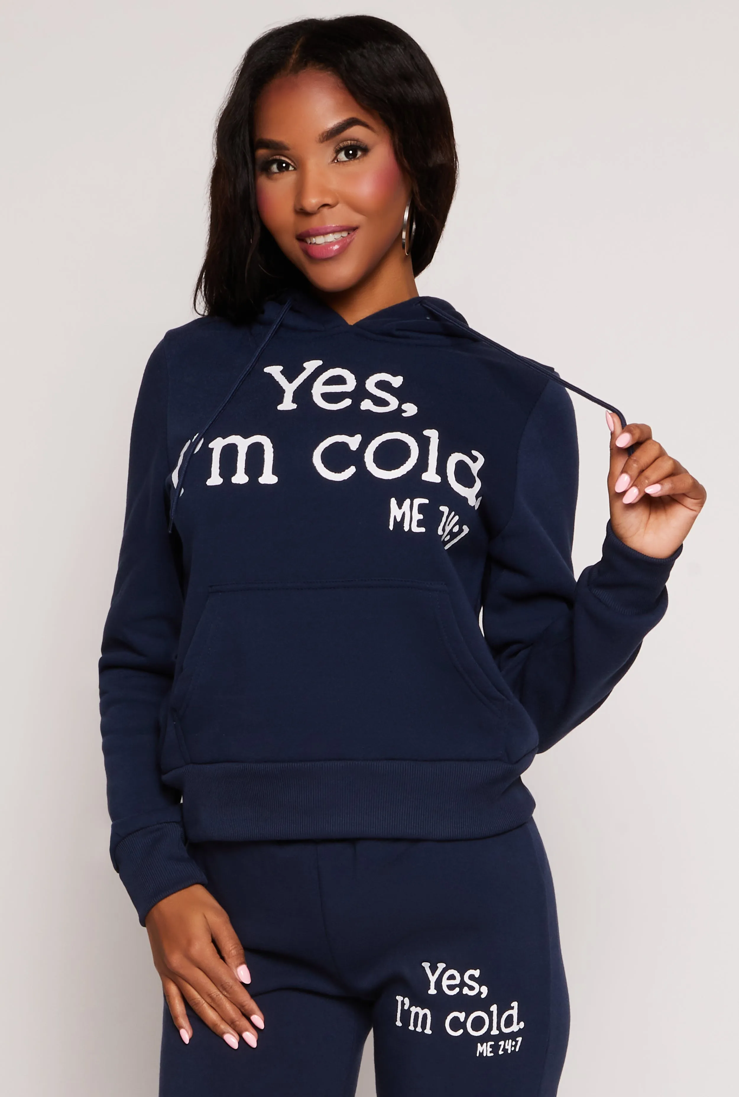 Yes Im Cold Hoodie sold by Rainbow product image thumbnail 4