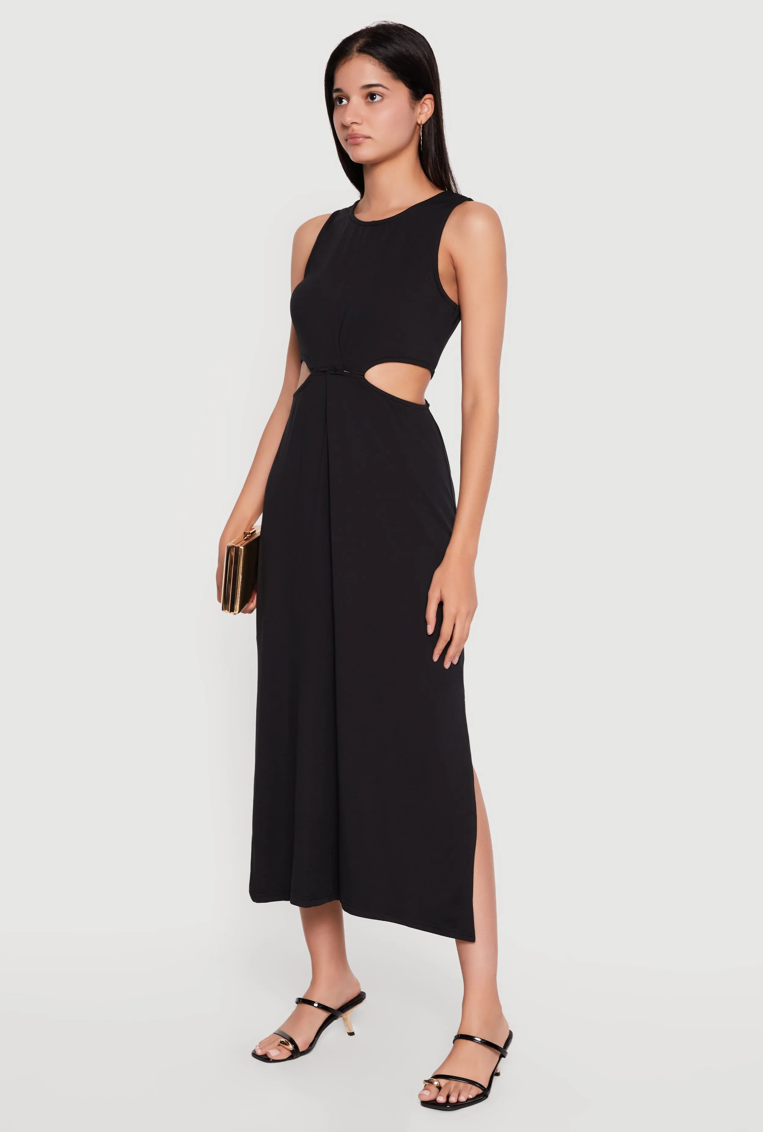 Sleeveless Side Cutout Maxi Dress sold by Rainbow product image thumbnail 2