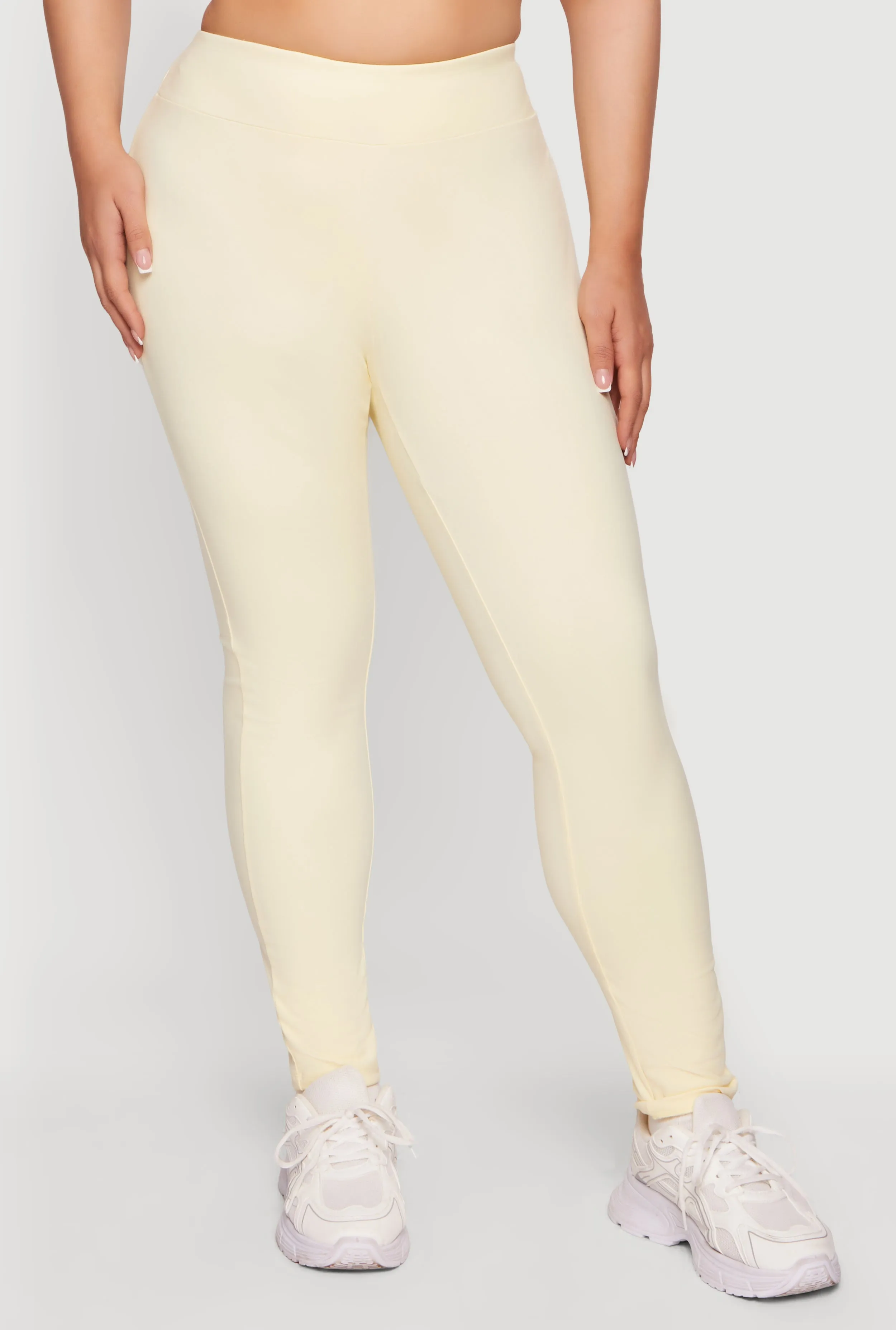 Plus Size High Waisted Active Leggings sold by Rainbow product image thumbnail 3
