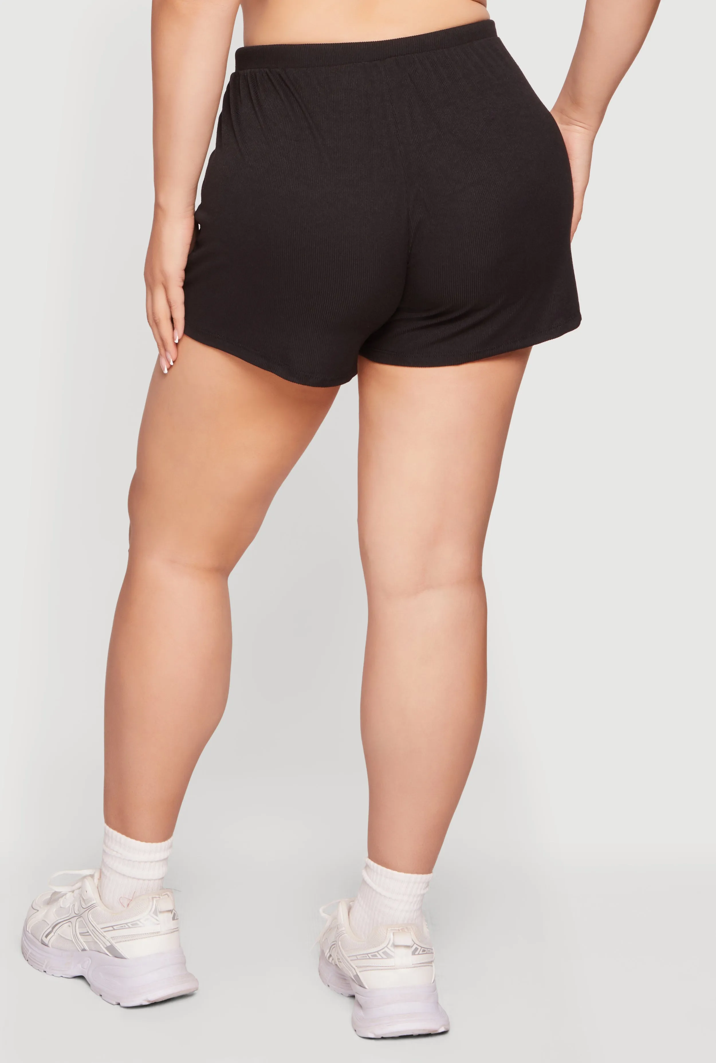 Plus Size 9 Miami Graphic Ribbed Knit Shorts sold by Rainbow product image thumbnail 5