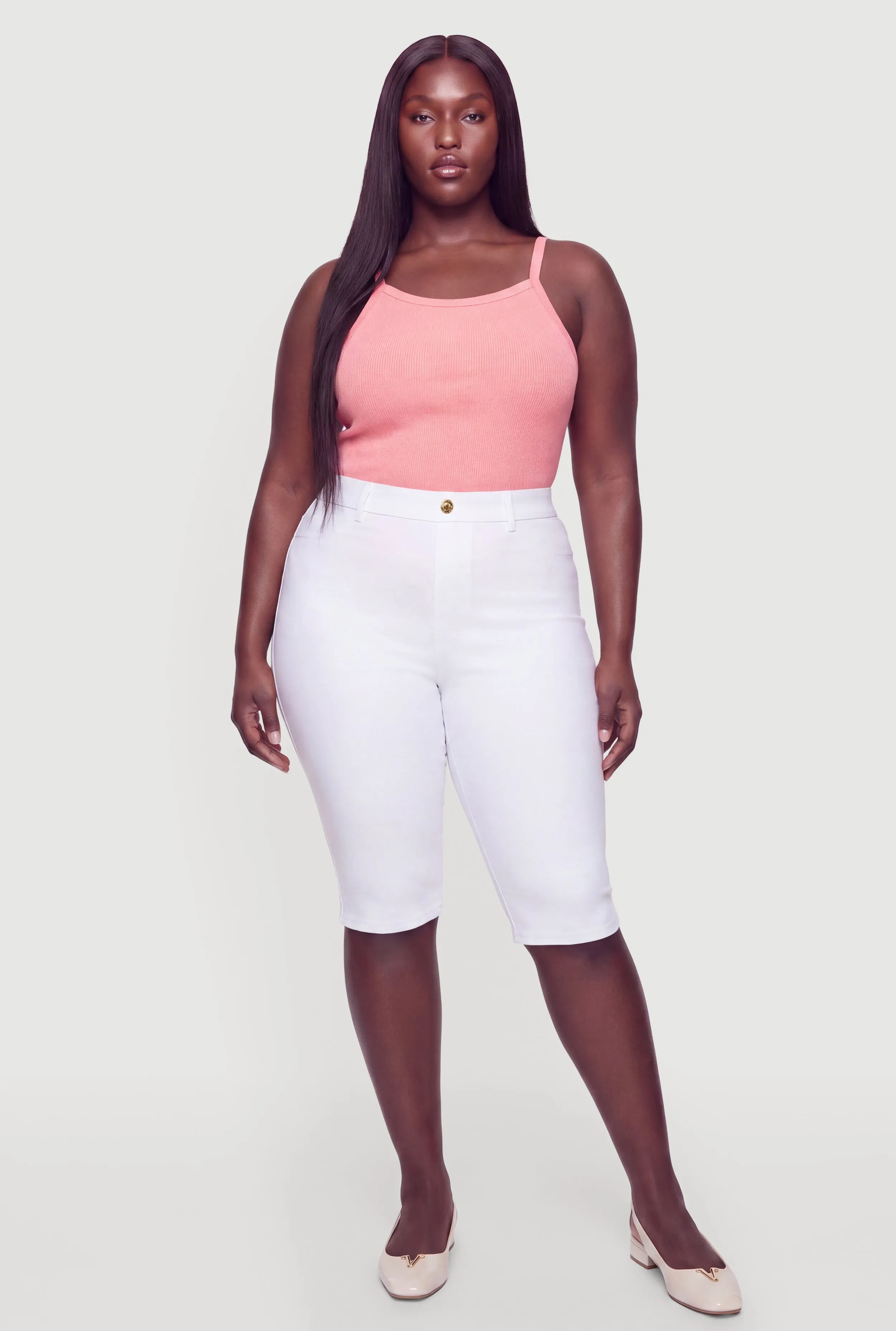 Plus Size Basic Scoop Neck Cami sold by Rainbow product image thumbnail 4