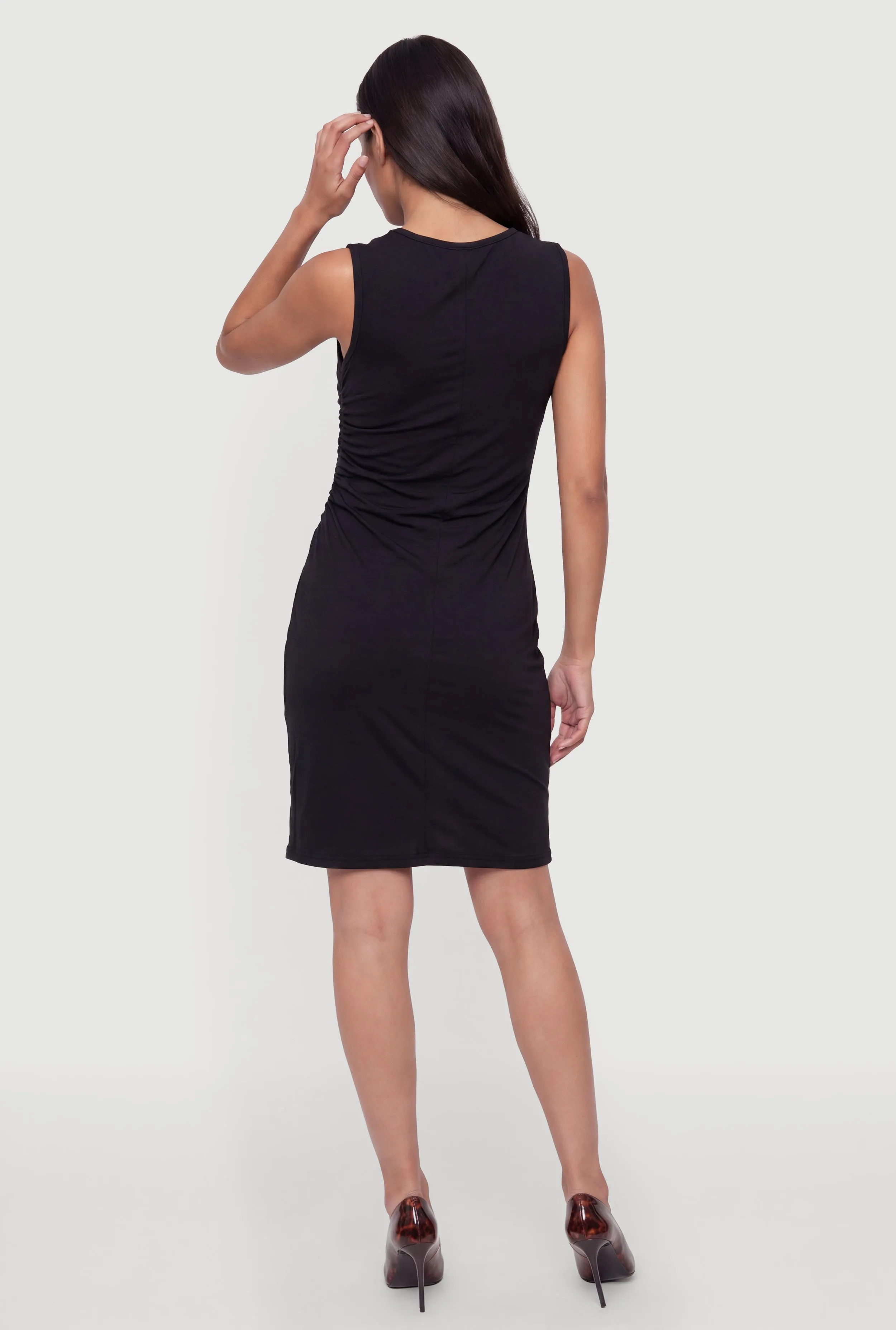 Side Ruched High Neck Mini Dress sold by Rainbow product image thumbnail 3