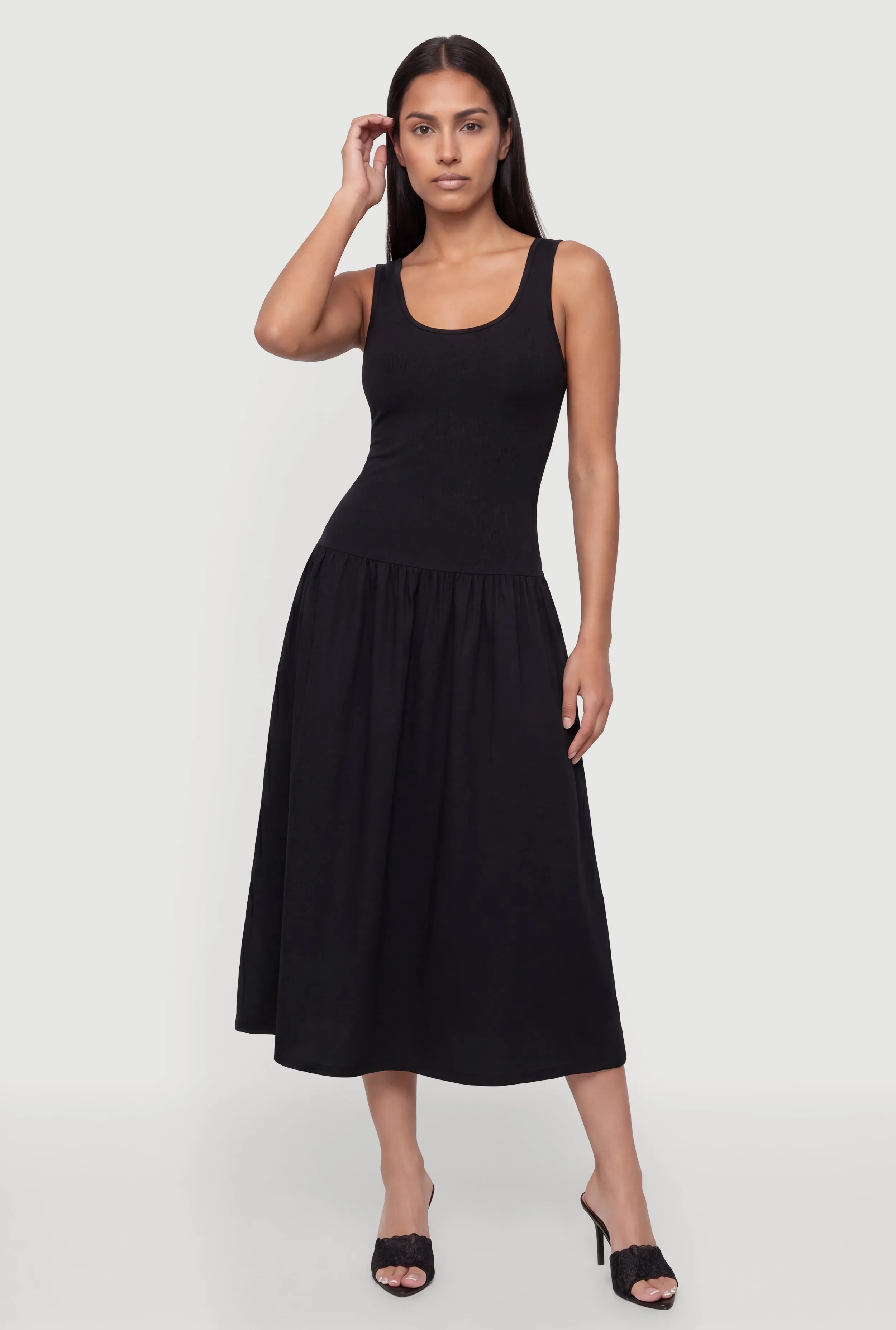Drop Waist Tank Midi Dress sold by Rainbow product image thumbnail 2