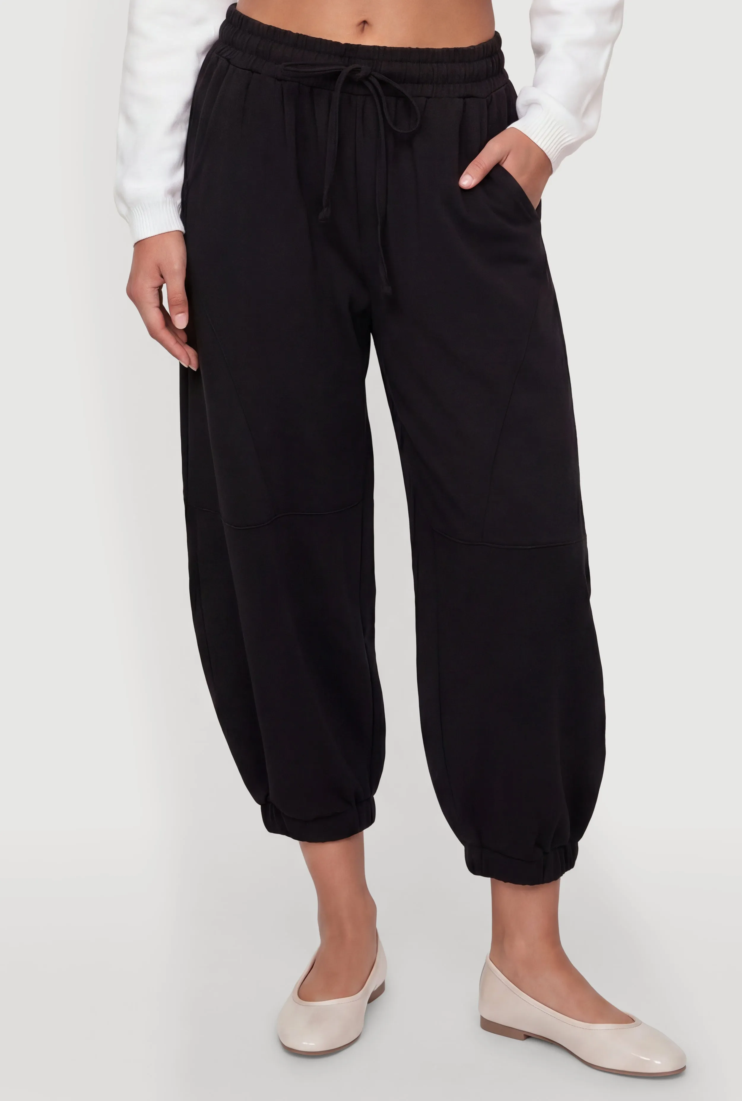 Drawstring Waist Fleece Joggers with Pockets sold by Rainbow product image thumbnail 3