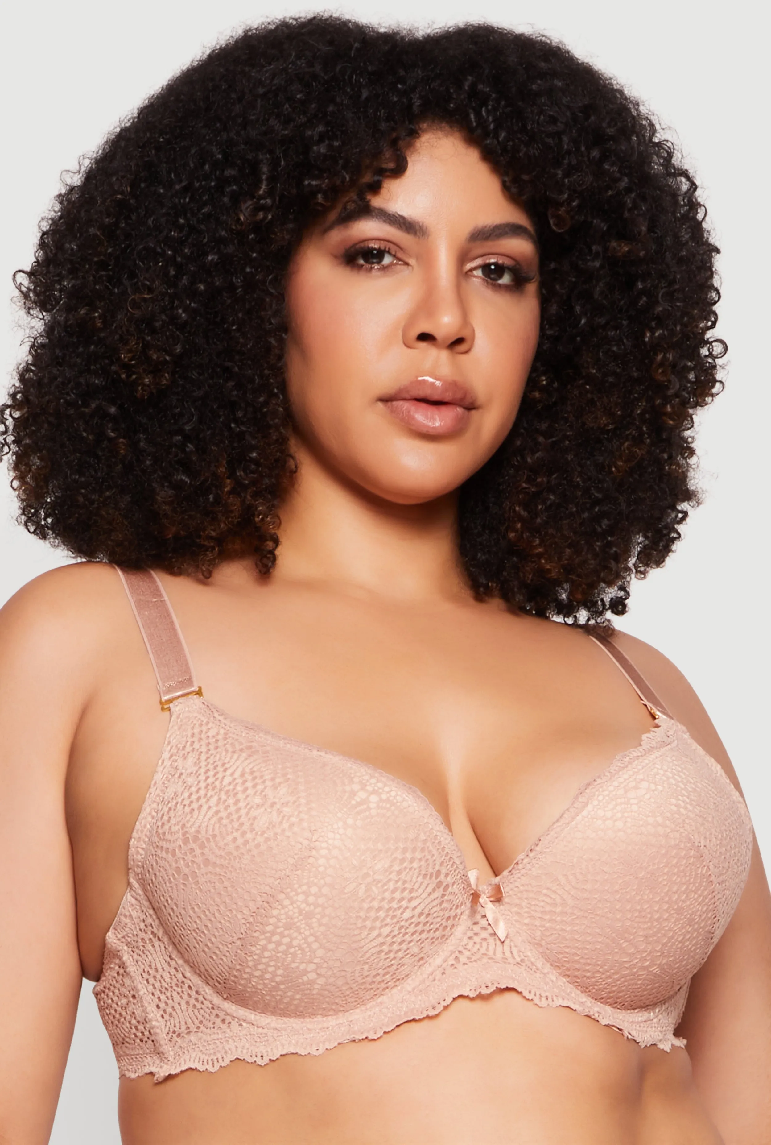 Plus Size Convertible Strap Lace Plunge Bra sold by Rainbow product image thumbnail 2