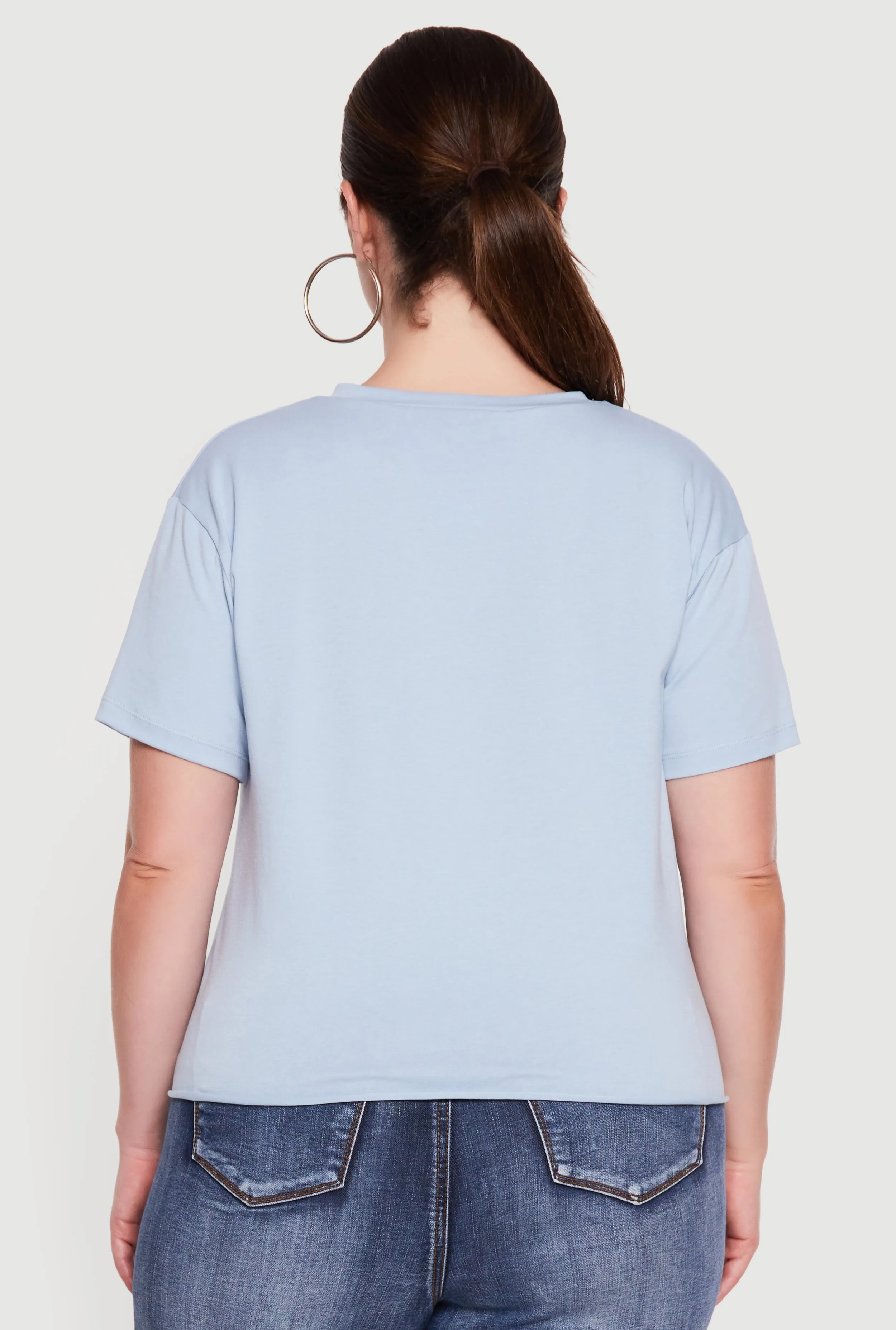 Plus Size Wild Heart Rodeo Angel Graphic Slashed Tee sold by Rainbow product image thumbnail 5
