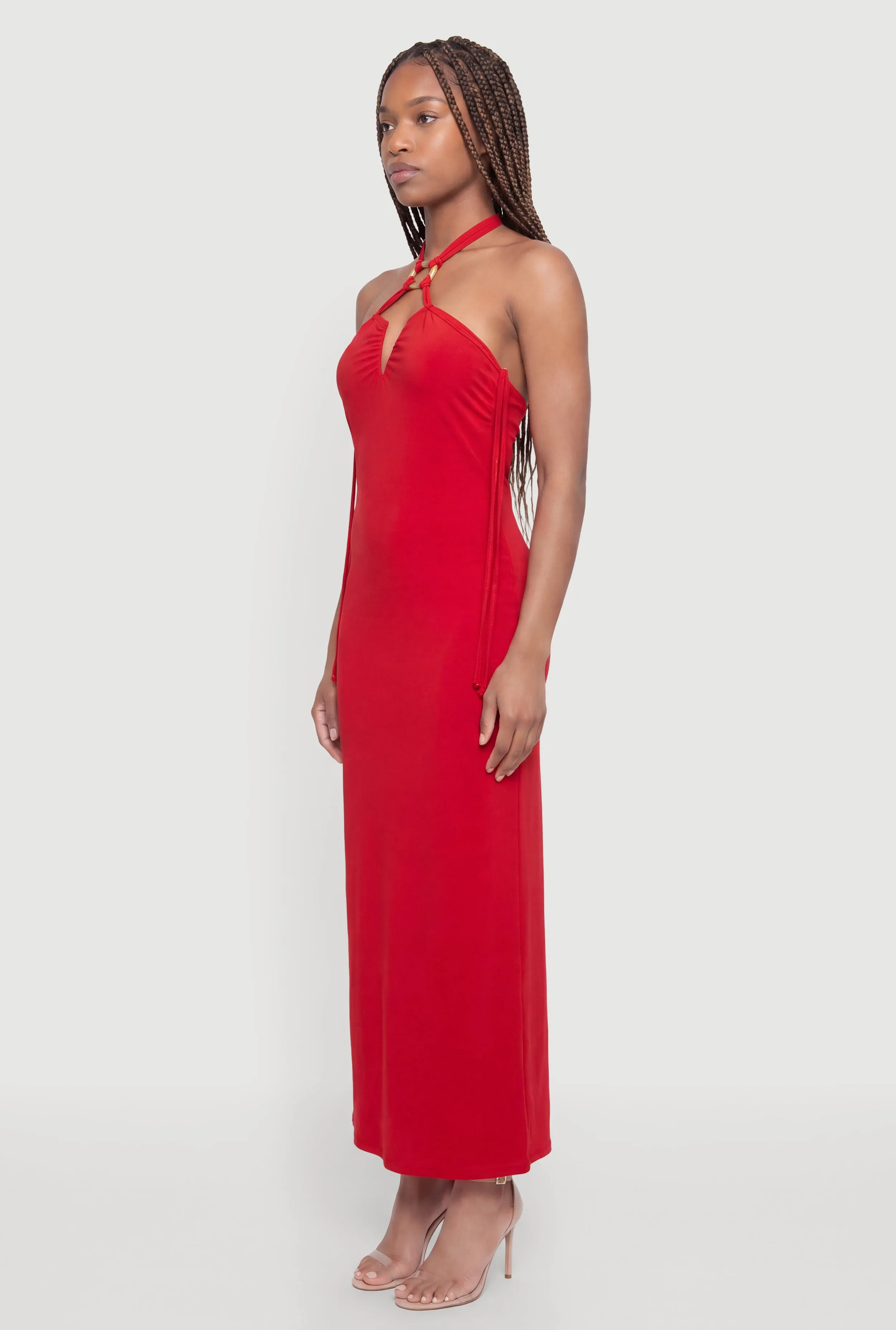 Keyhole Halter Maxi Dress sold by Rainbow product image thumbnail 2
