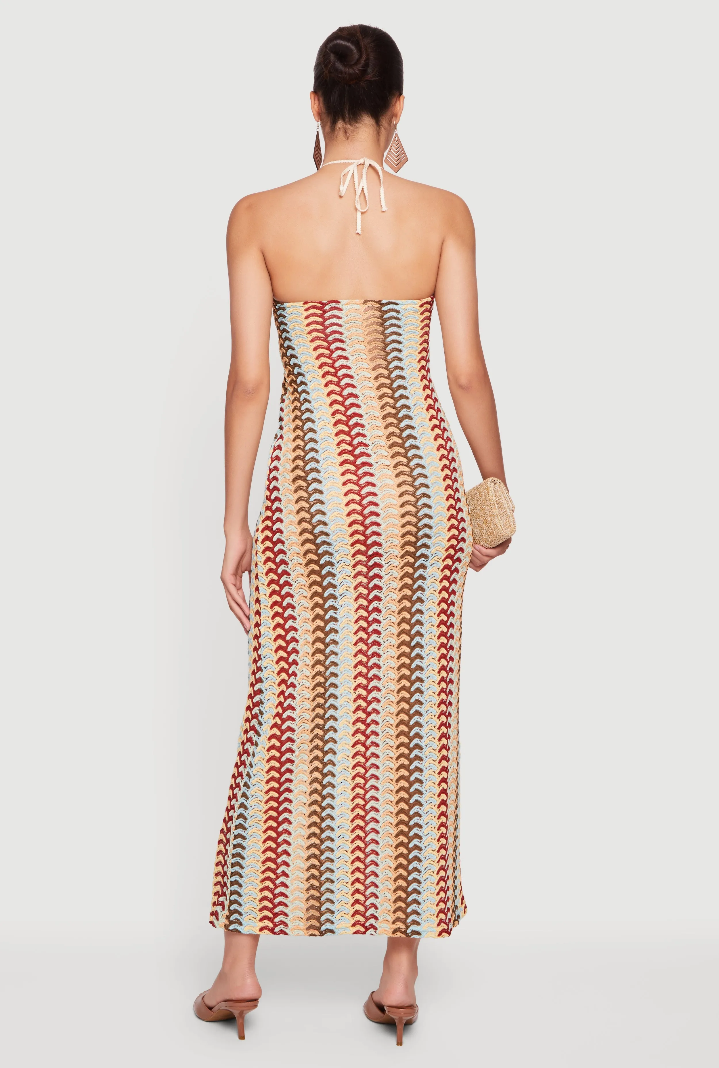 Patterned Halter Maxi Dress sold by Rainbow product image thumbnail 3