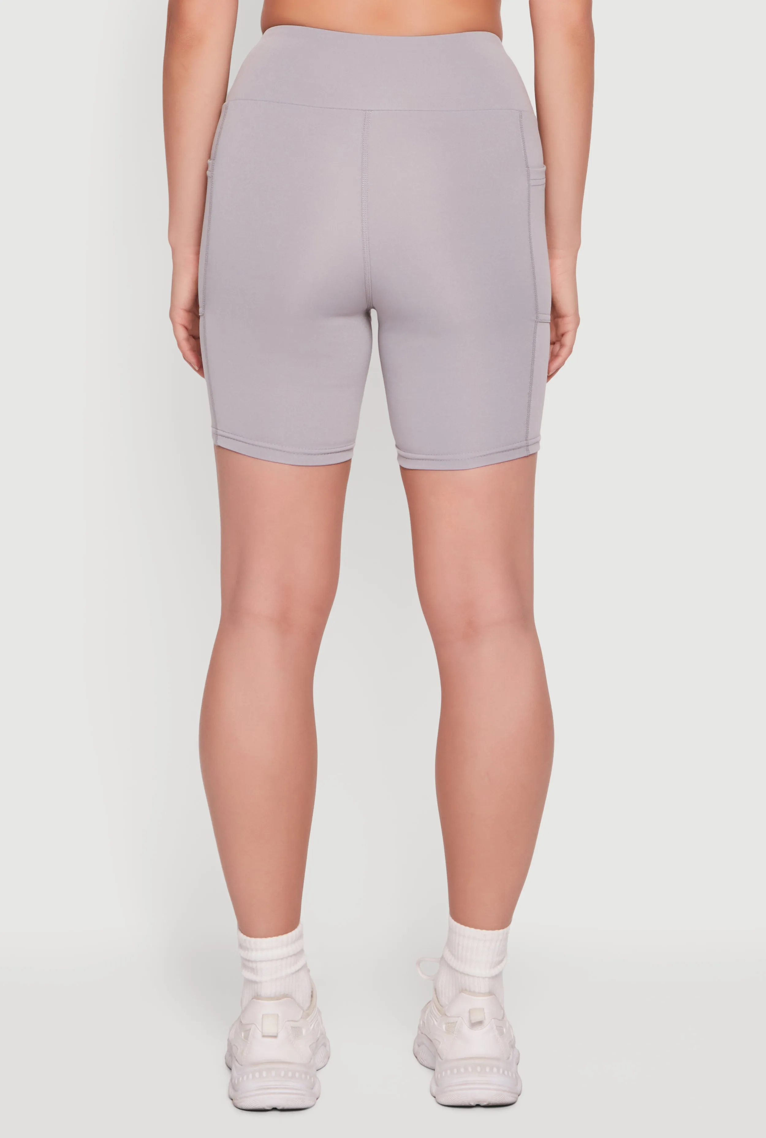 High Waisted Biker Shorts with Cell Phone Pockets sold by Rainbow product image thumbnail 5