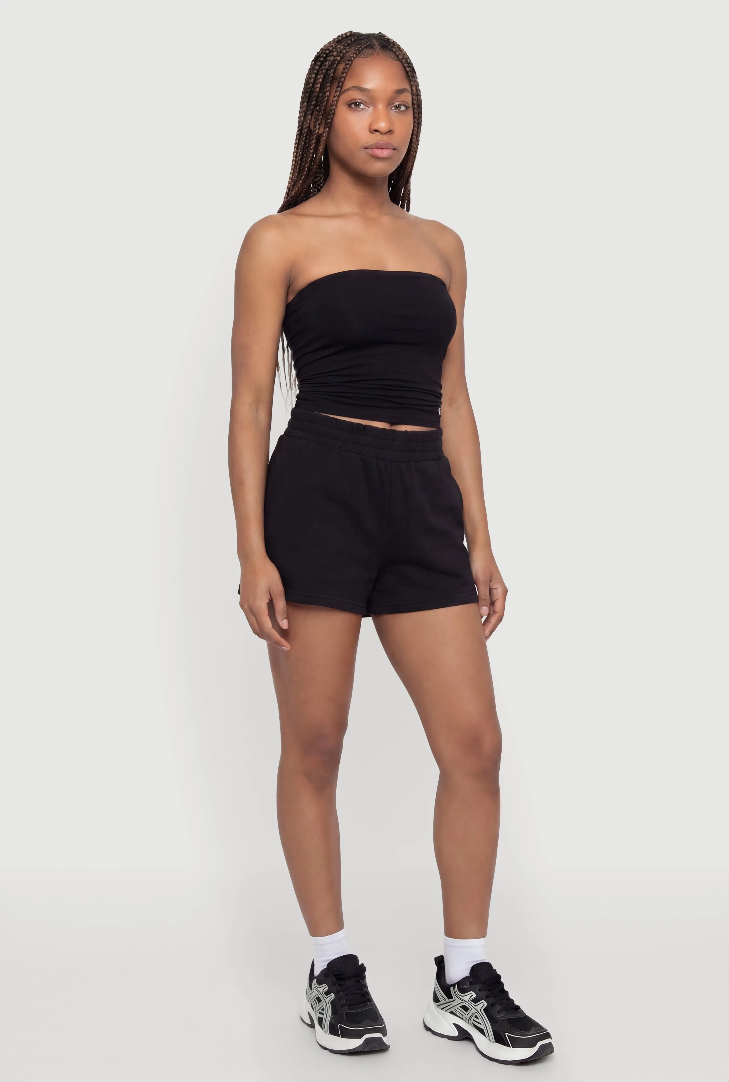 Smocked High Waisted Shorts sold by Rainbow product image thumbnail 2