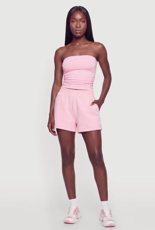 Smocked High Waisted Shorts made by Rainbow