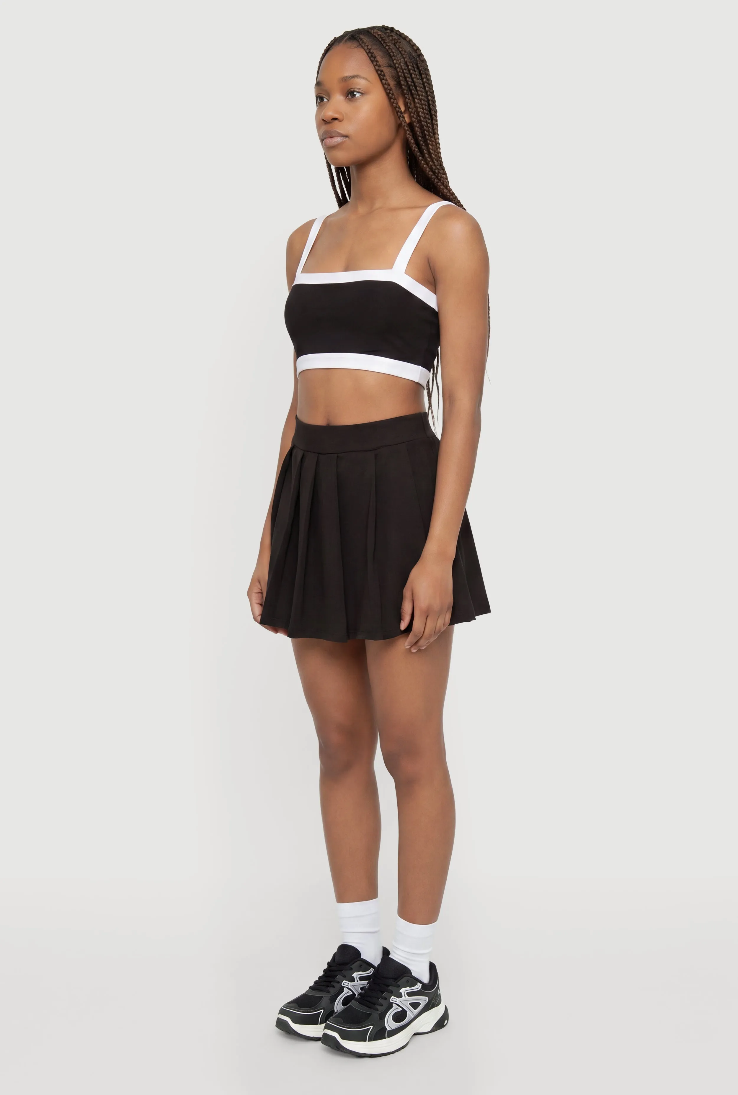Pleated Mini Skirt with Shorts Lining sold by Rainbow product image thumbnail 2