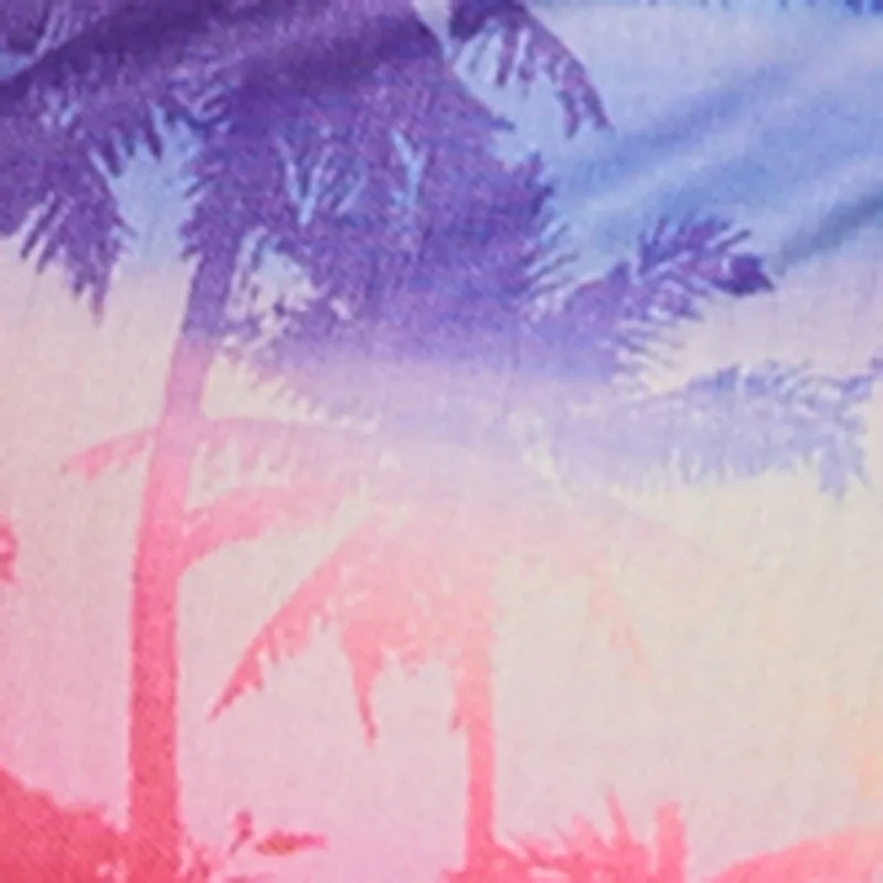 Plus Size Palm Tree Print Halter Maxi Dress sold by Rainbow product image thumbnail 4