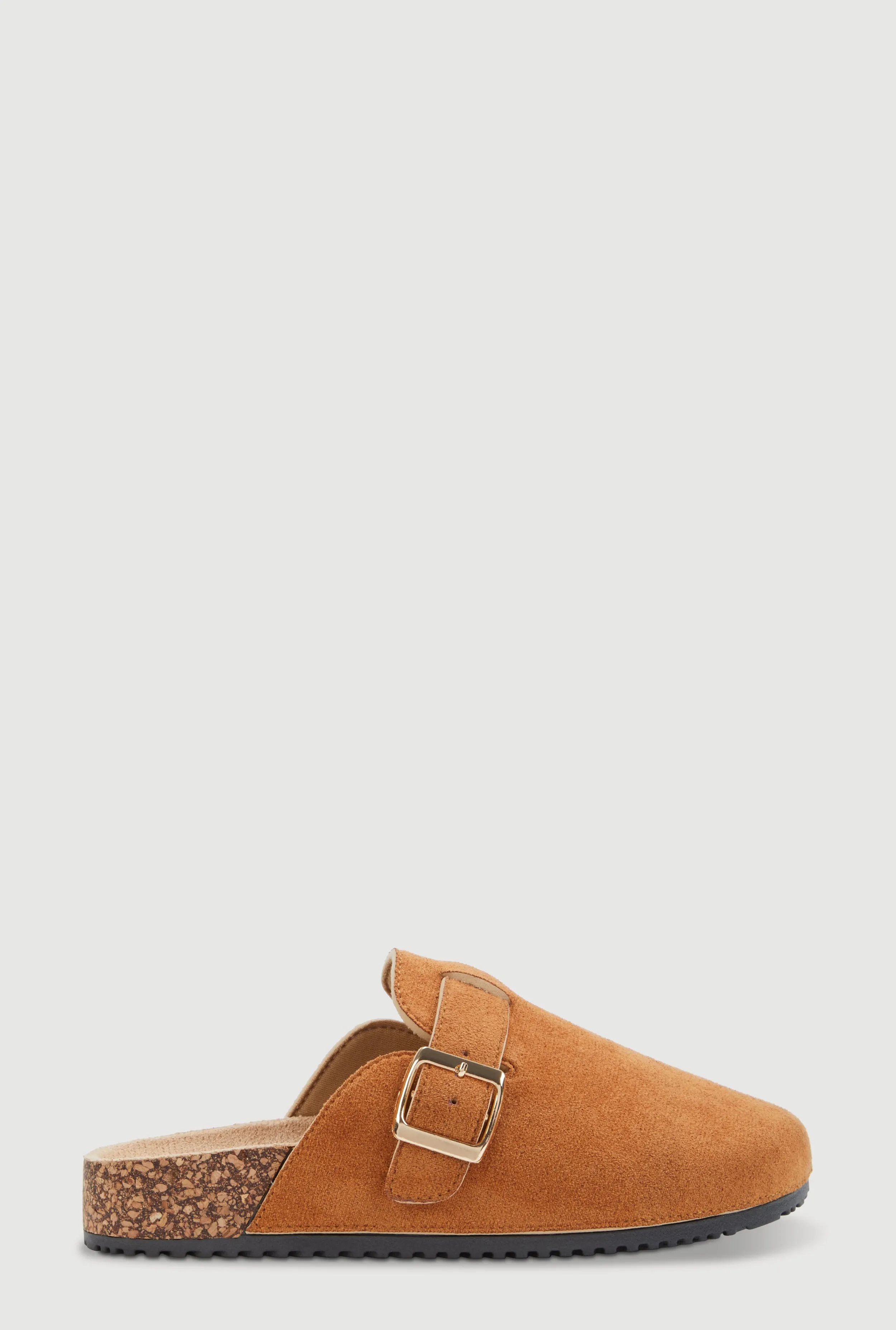 Faux Suede Buckle Detail Cork Clogs sold by Rainbow product image thumbnail 2