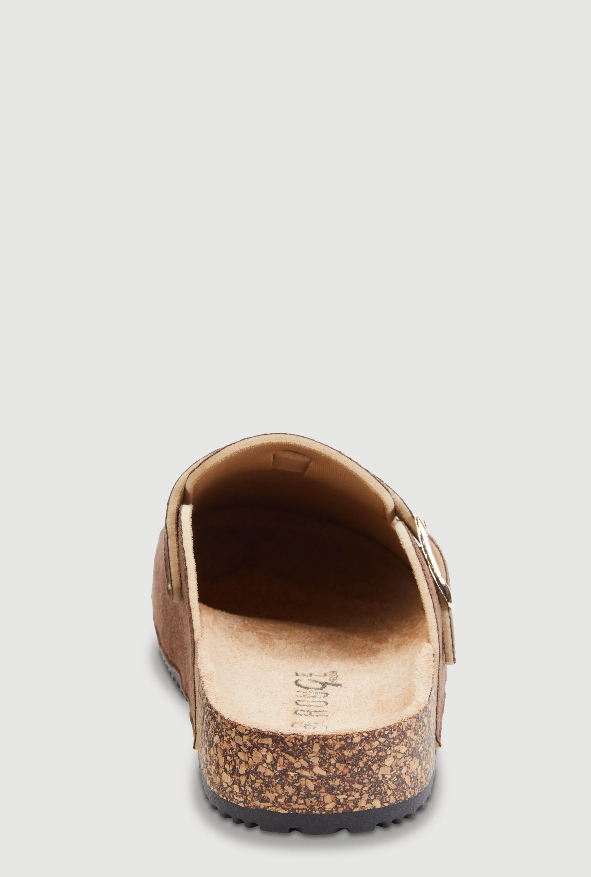 Faux Suede Buckle Detail Cork Clogs sold by Rainbow product image thumbnail 3