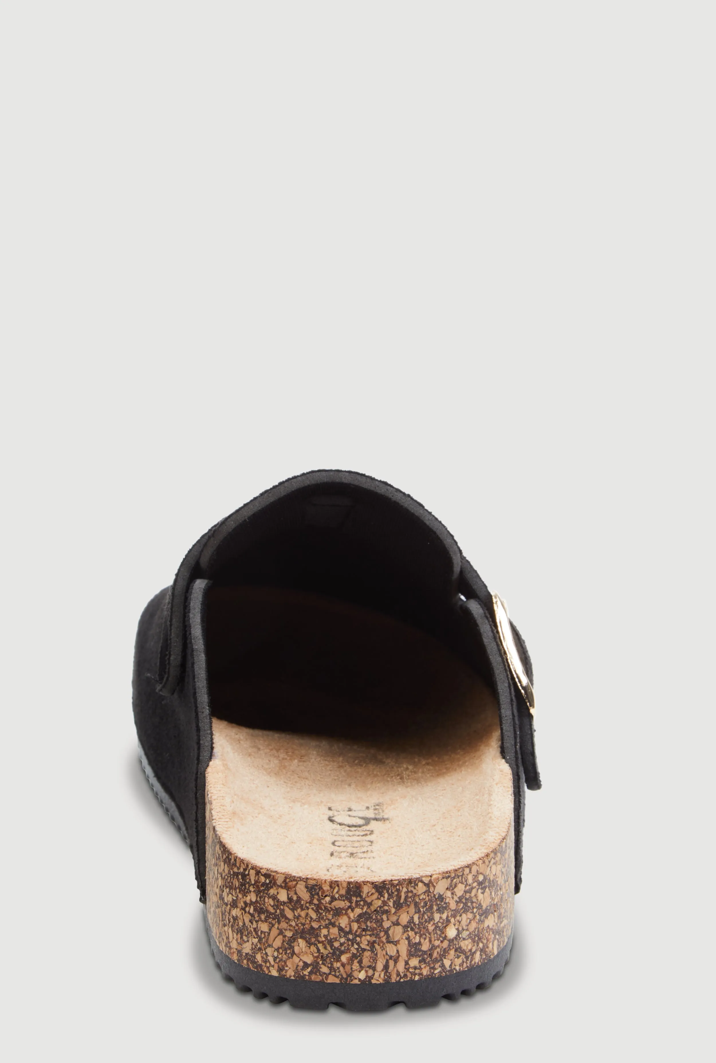 Faux Suede Buckle Detail Cork Clogs sold by Rainbow product image thumbnail 3