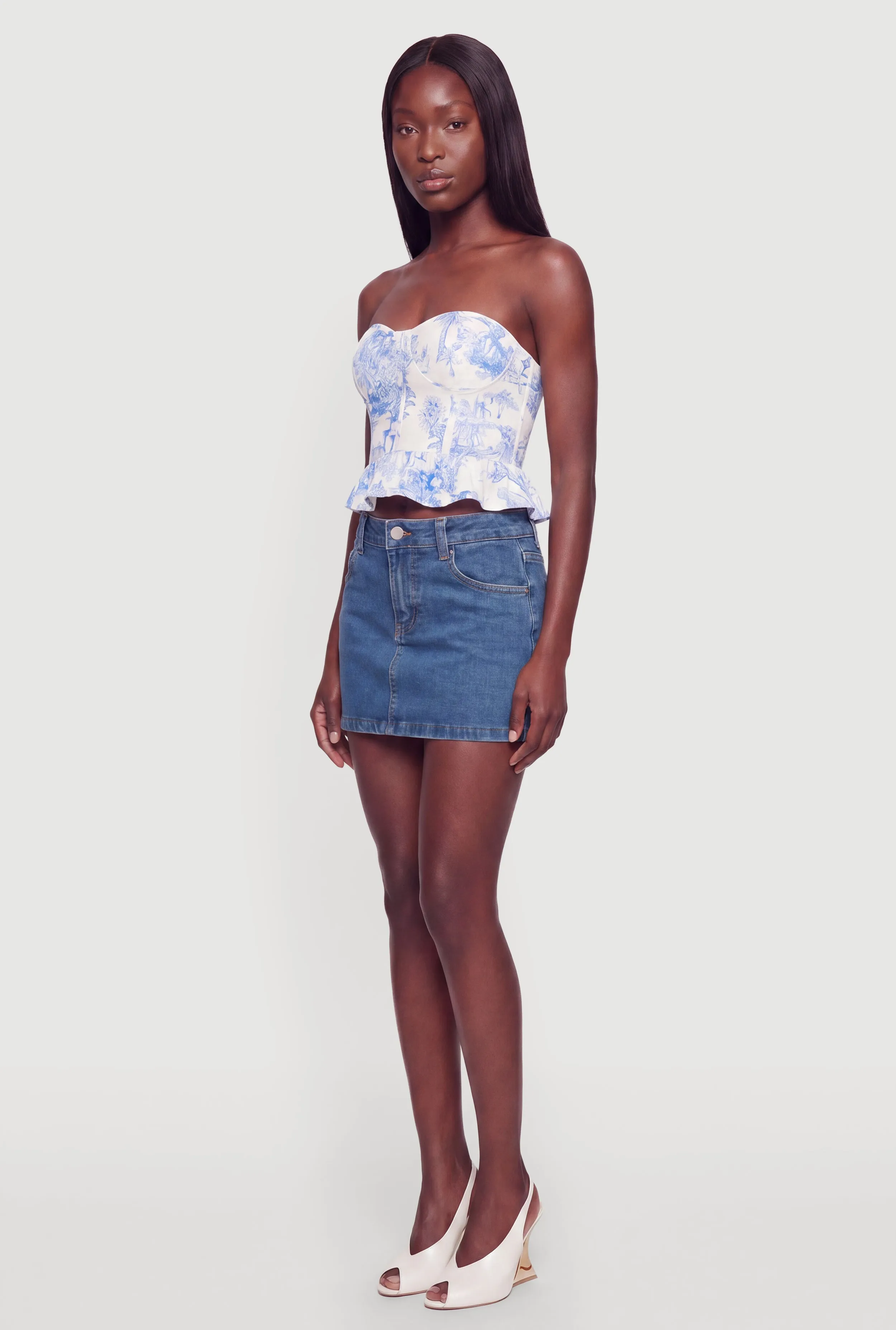 Almost Famous Denim Micro Skirt sold by Rainbow product image thumbnail 2
