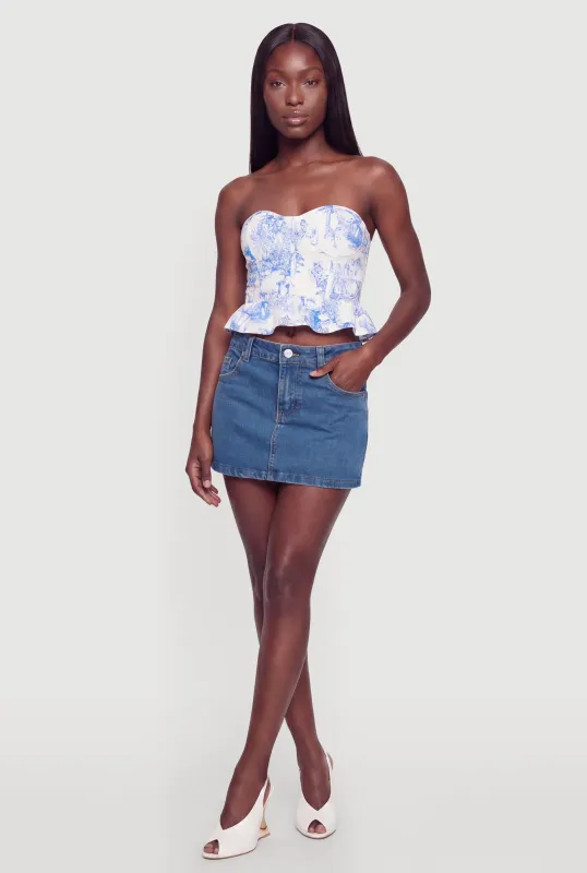 Almost Famous Denim Micro Skirt made by Almost Famous