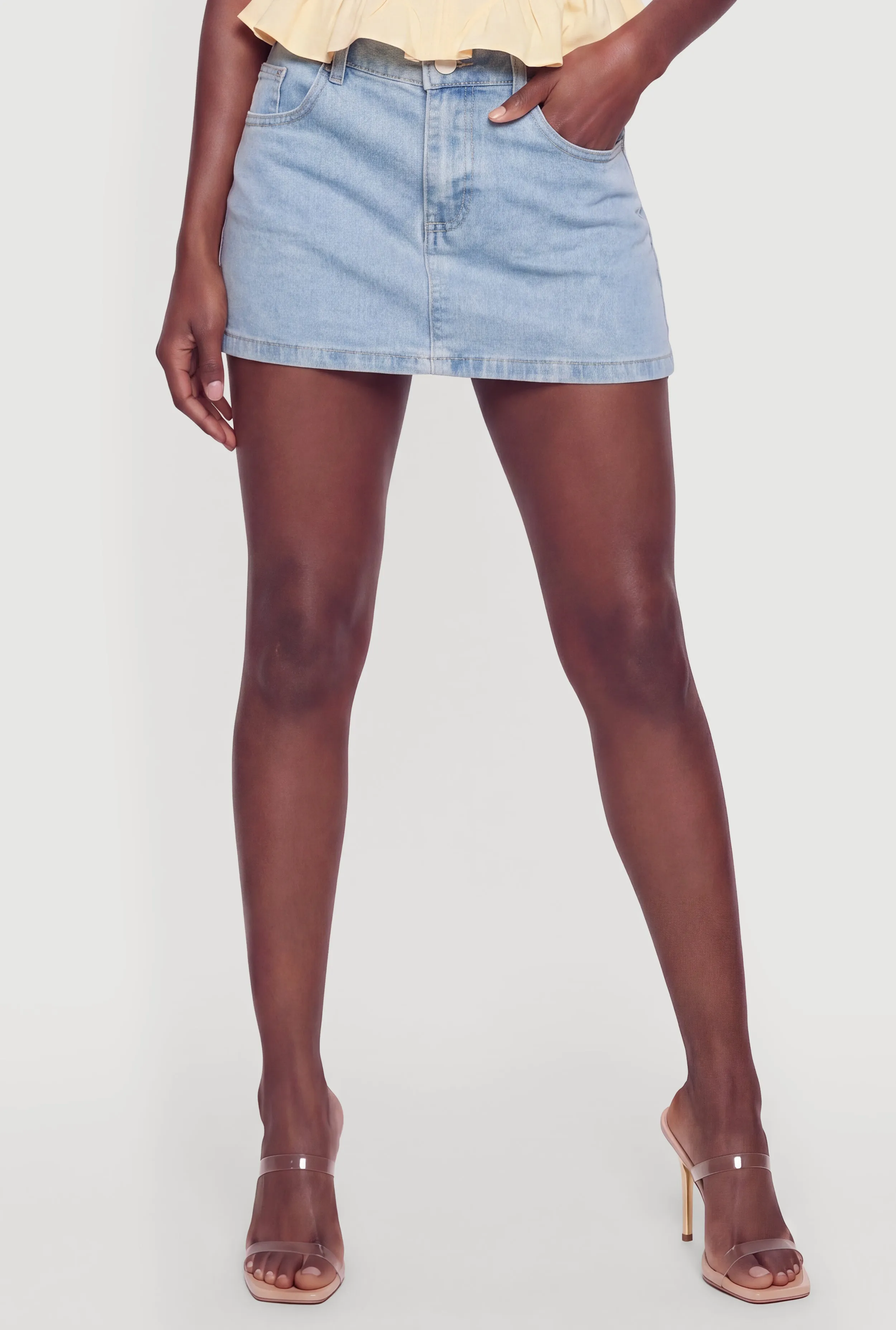 Almost Famous Denim Micro Skirt sold by Rainbow product image thumbnail 3