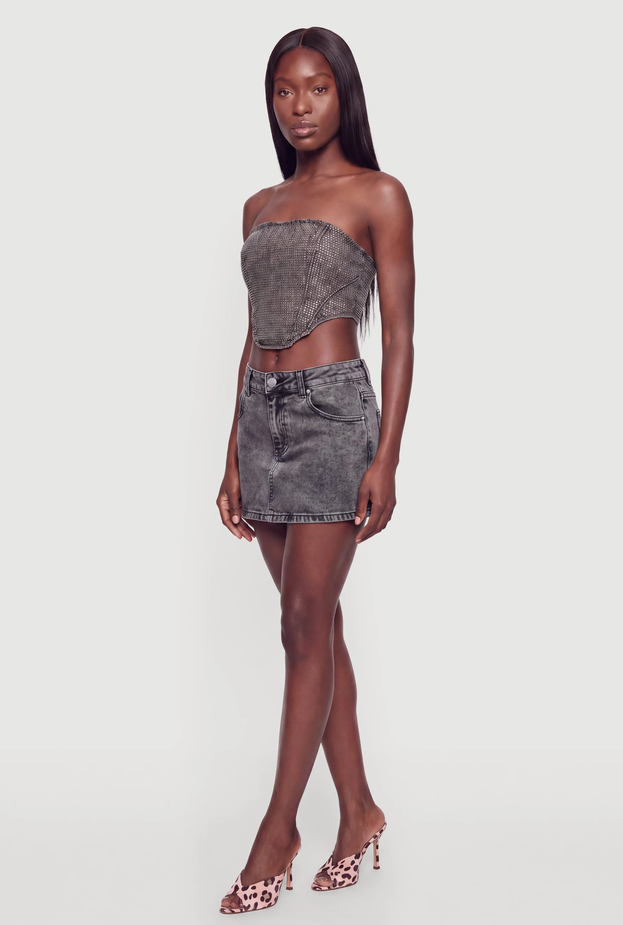 Almost Famous Denim Micro Skirt sold by Rainbow product image thumbnail 2