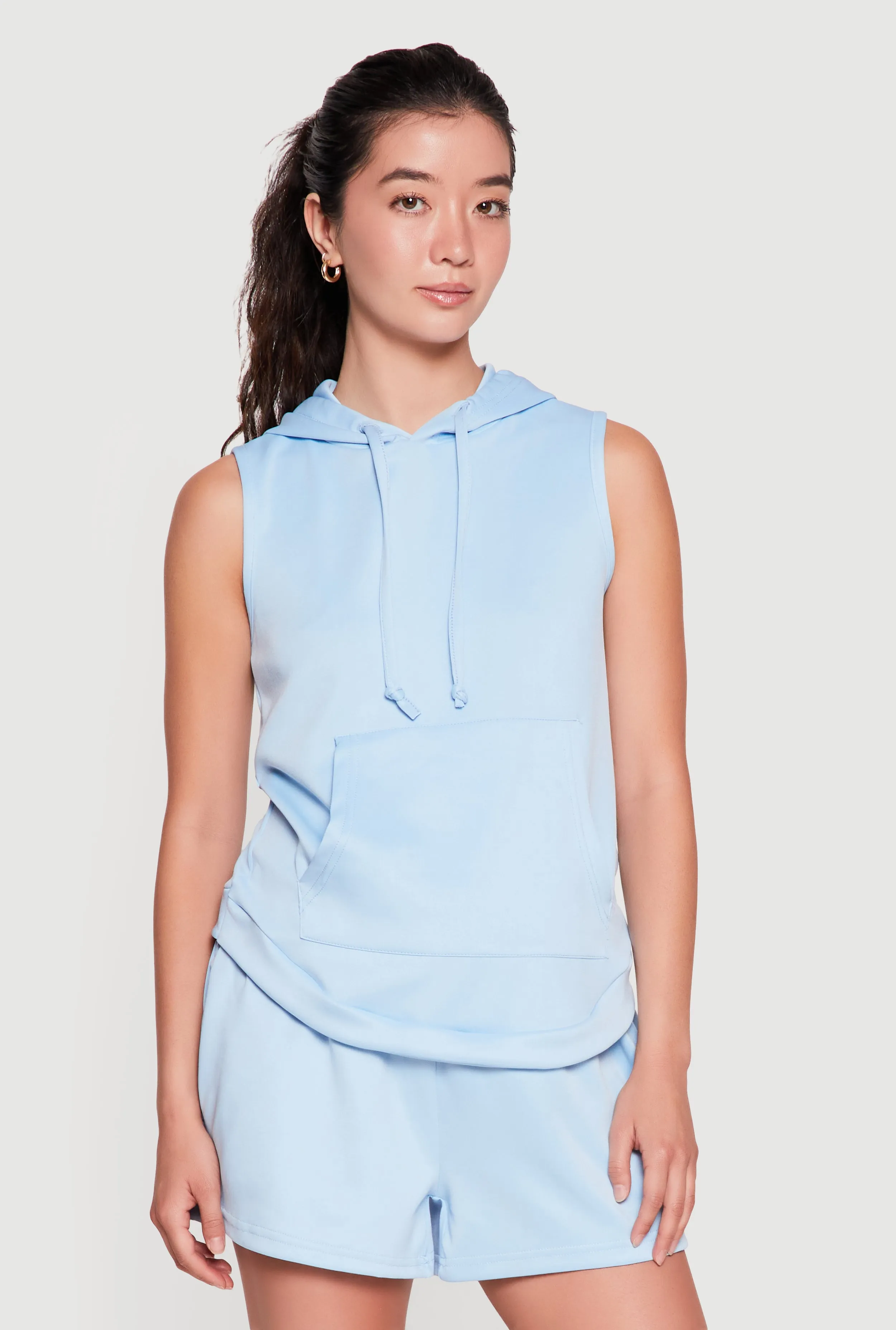 Sleeveless Kangaroo Pocket Hoodie sold by Rainbow product image thumbnail 5