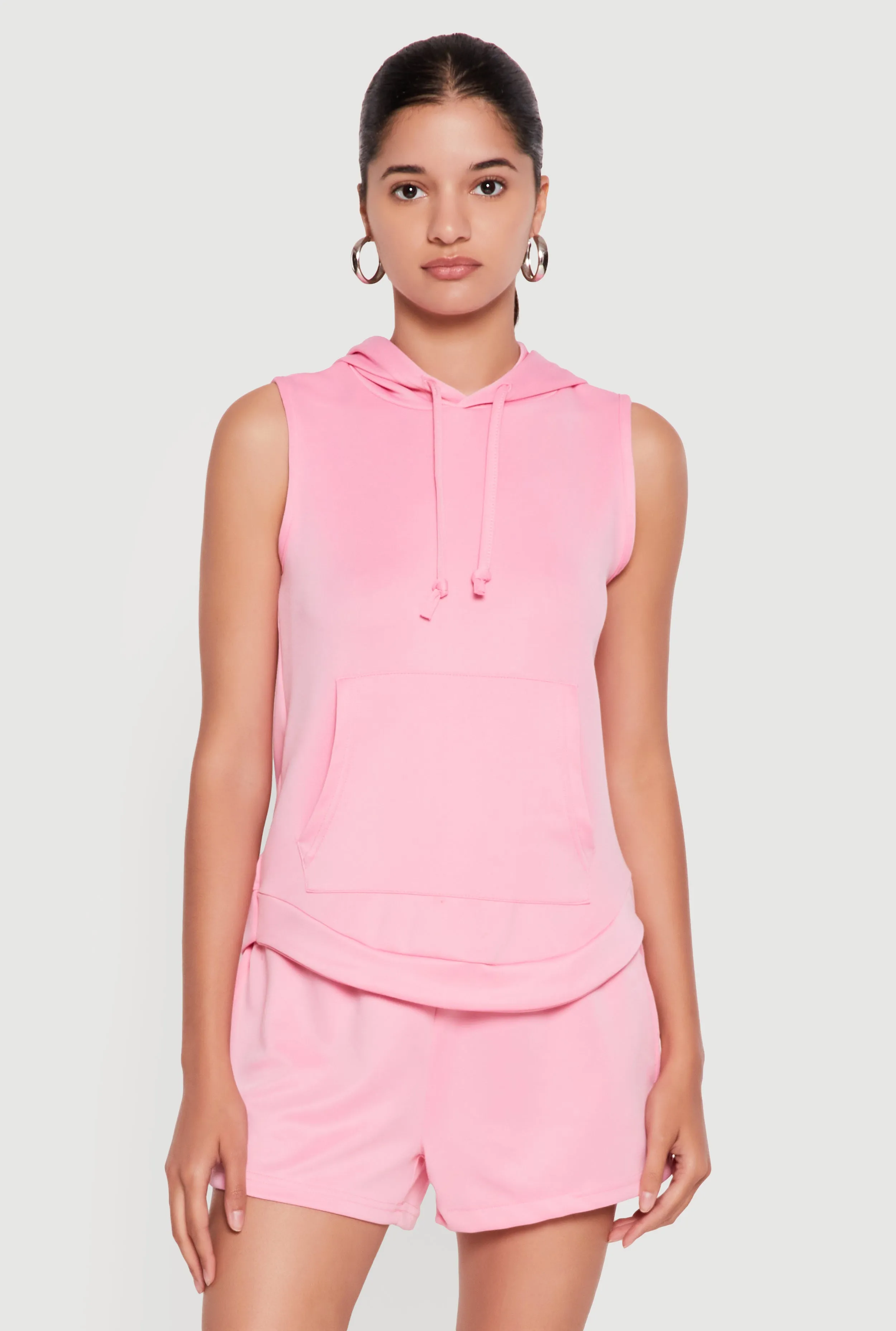 Sleeveless Kangaroo Pocket Hoodie sold by Rainbow product image thumbnail 2