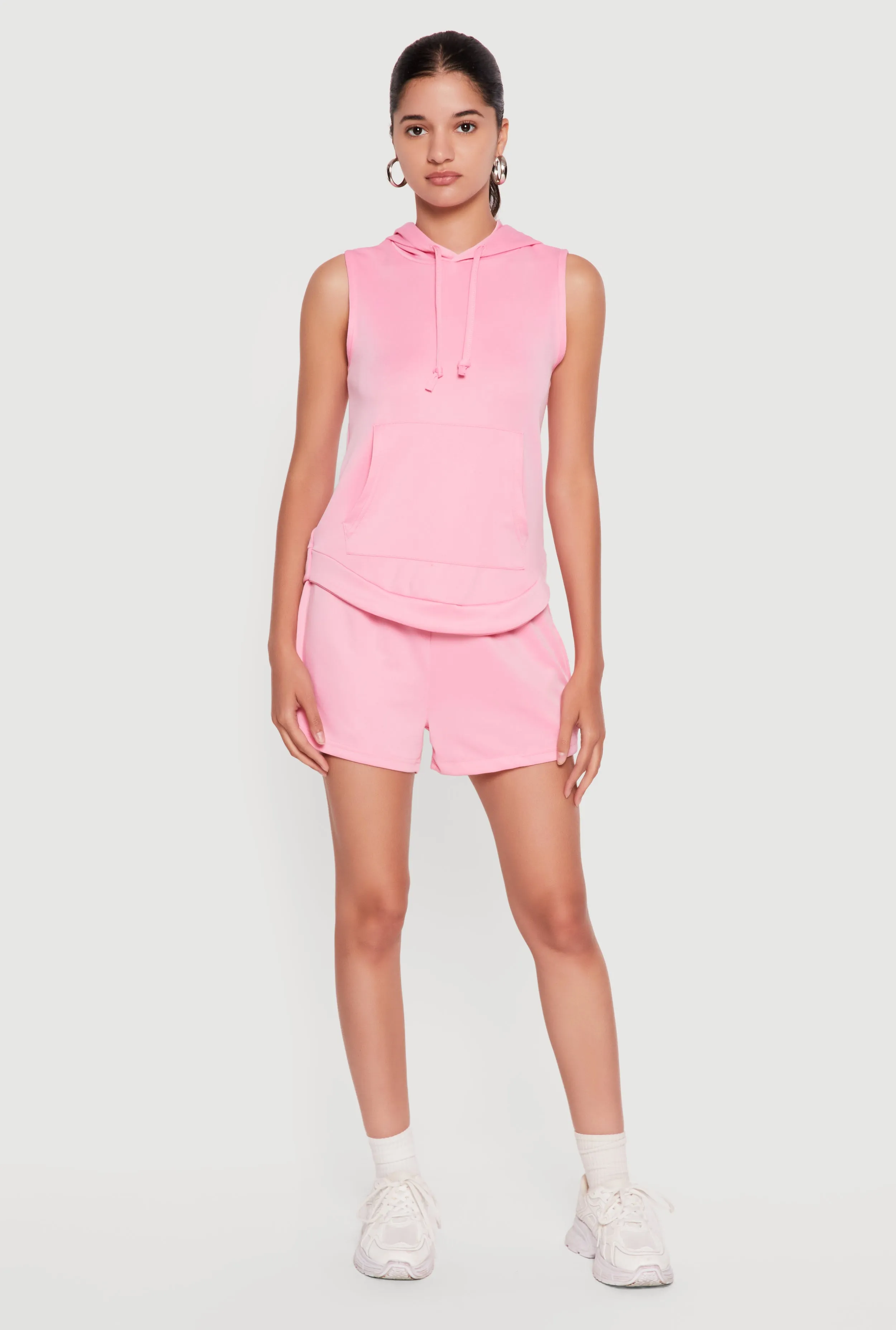 Sleeveless Kangaroo Pocket Hoodie sold by Rainbow product image thumbnail 2