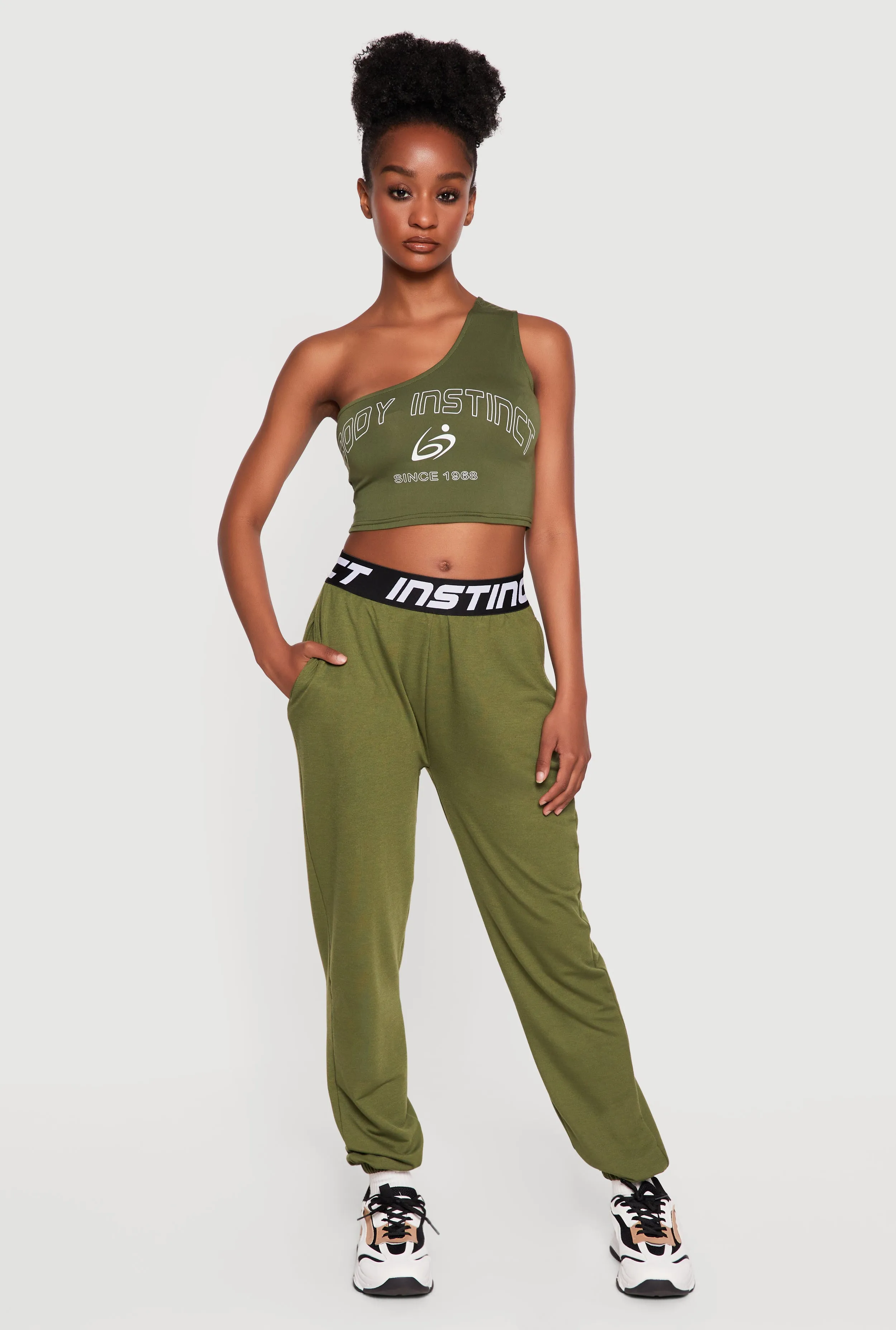Contrast Trim Instinct Graphic Waistband Joggers sold by Rainbow product image thumbnail 2
