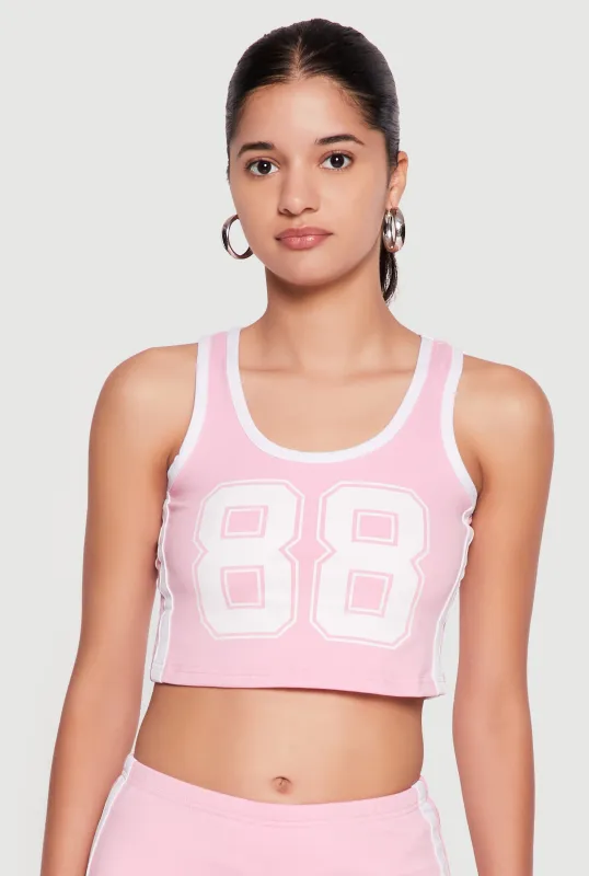 88 Graphic Crop Top made by Rainbow