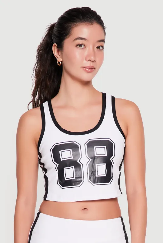 88 Graphic Crop Top made by Rainbow