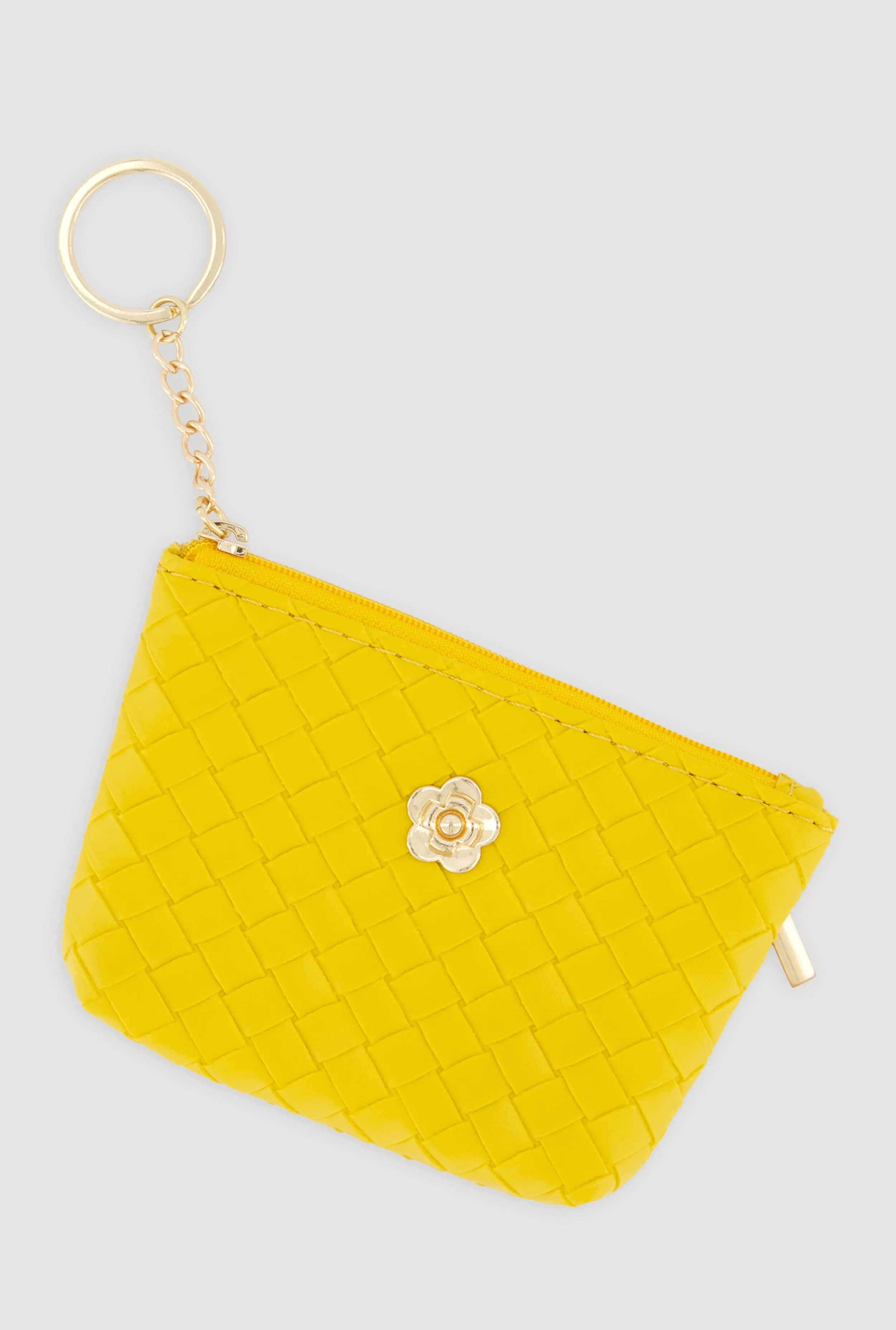 Metallic Flower Pendant Coin Purse Keychain sold by Rainbow product image thumbnail 3