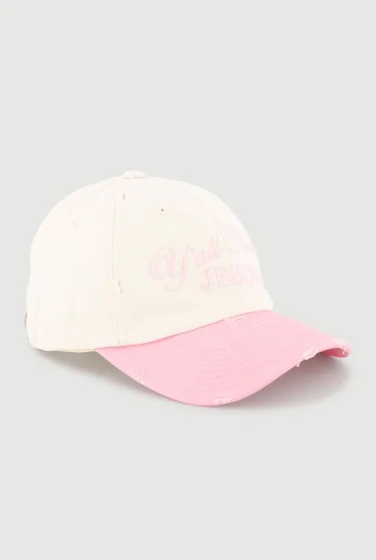 Yall Need Jesus Baseball Cap made by Rainbow