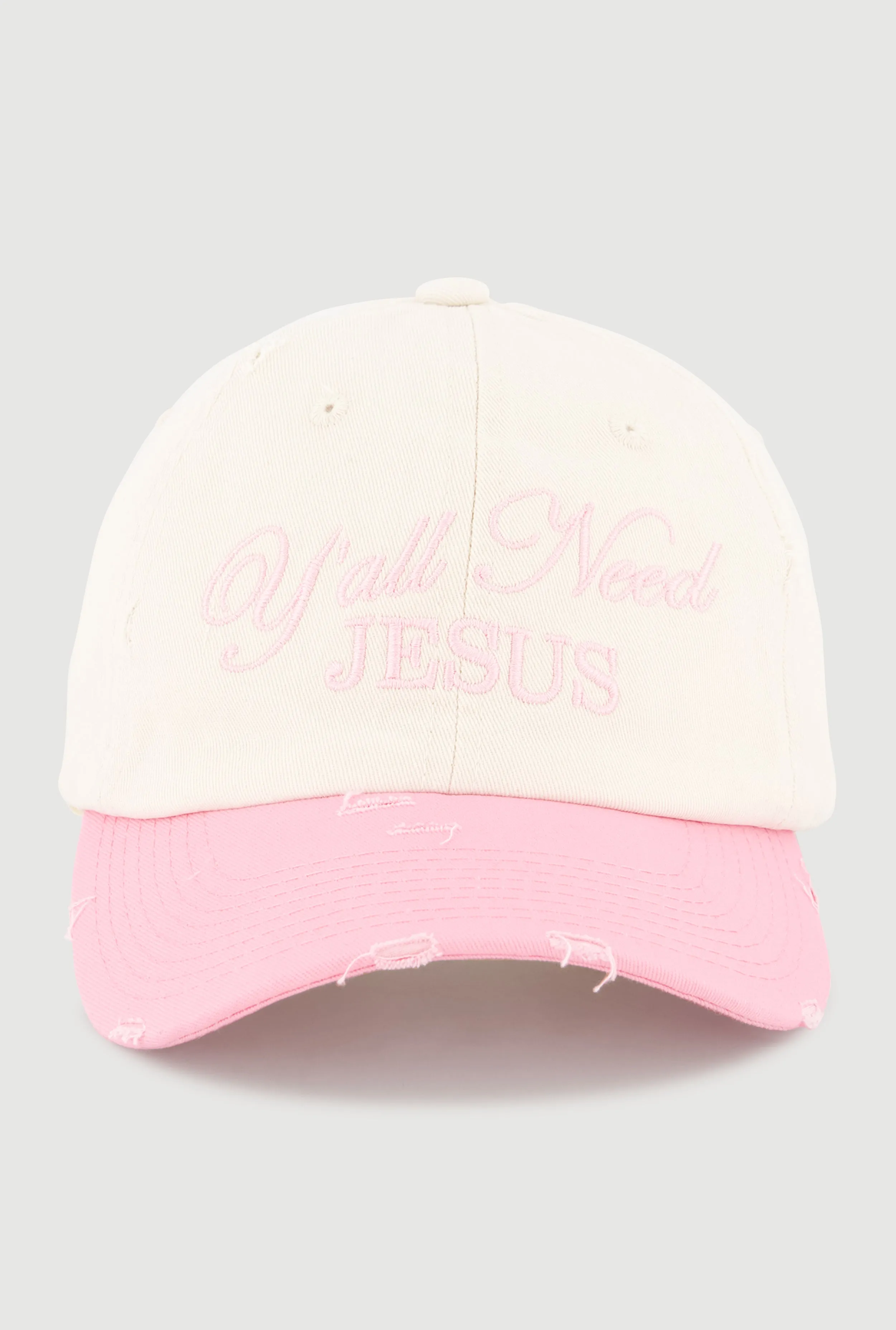 Yall Need Jesus Baseball Cap sold by Rainbow product image thumbnail 5